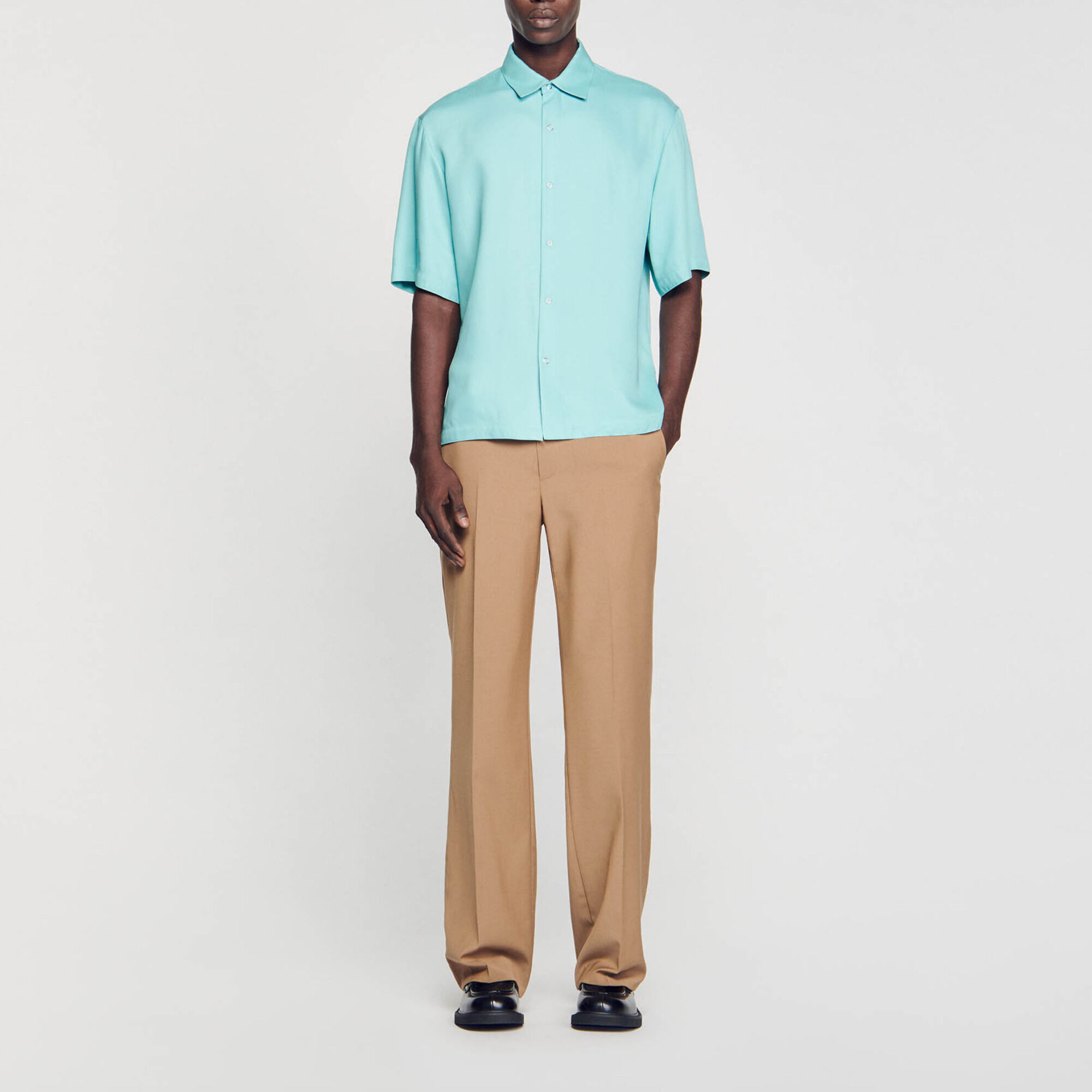 BUTTON-FRONT SHIRT - 2