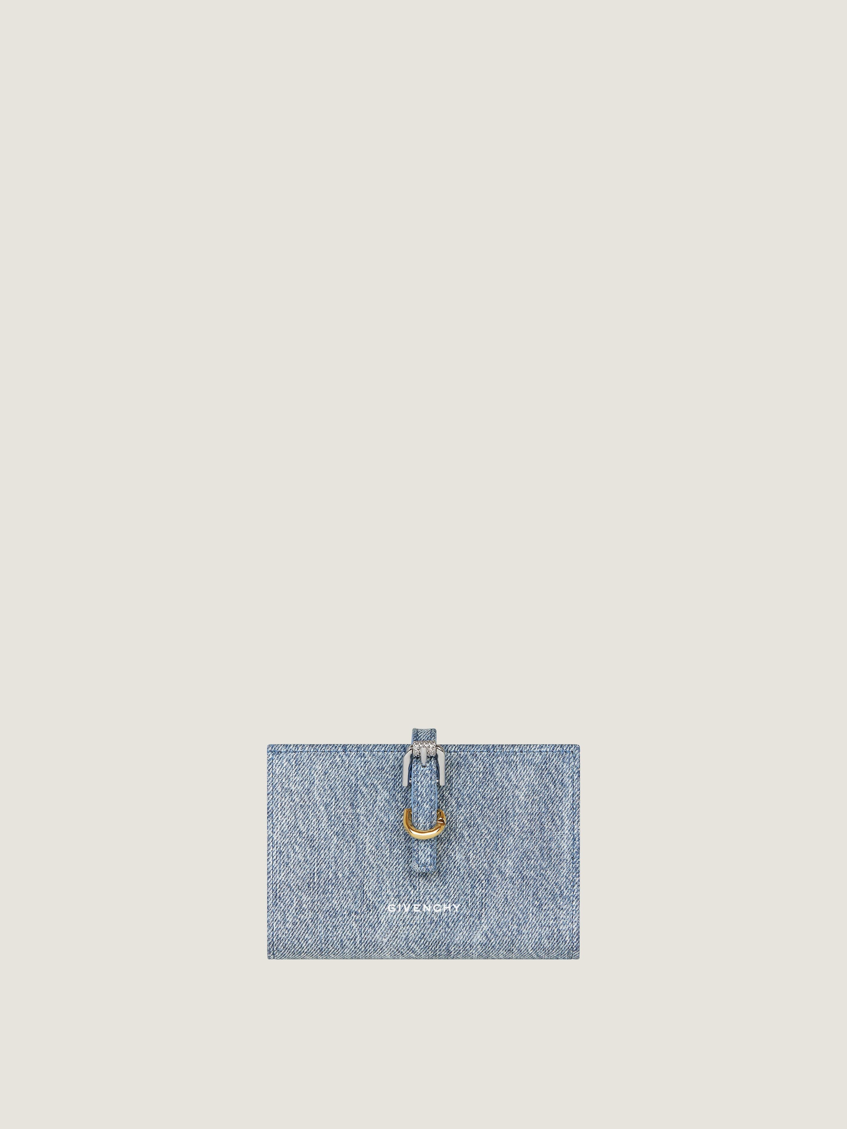 VOYOU WALLET IN DENIM - 1