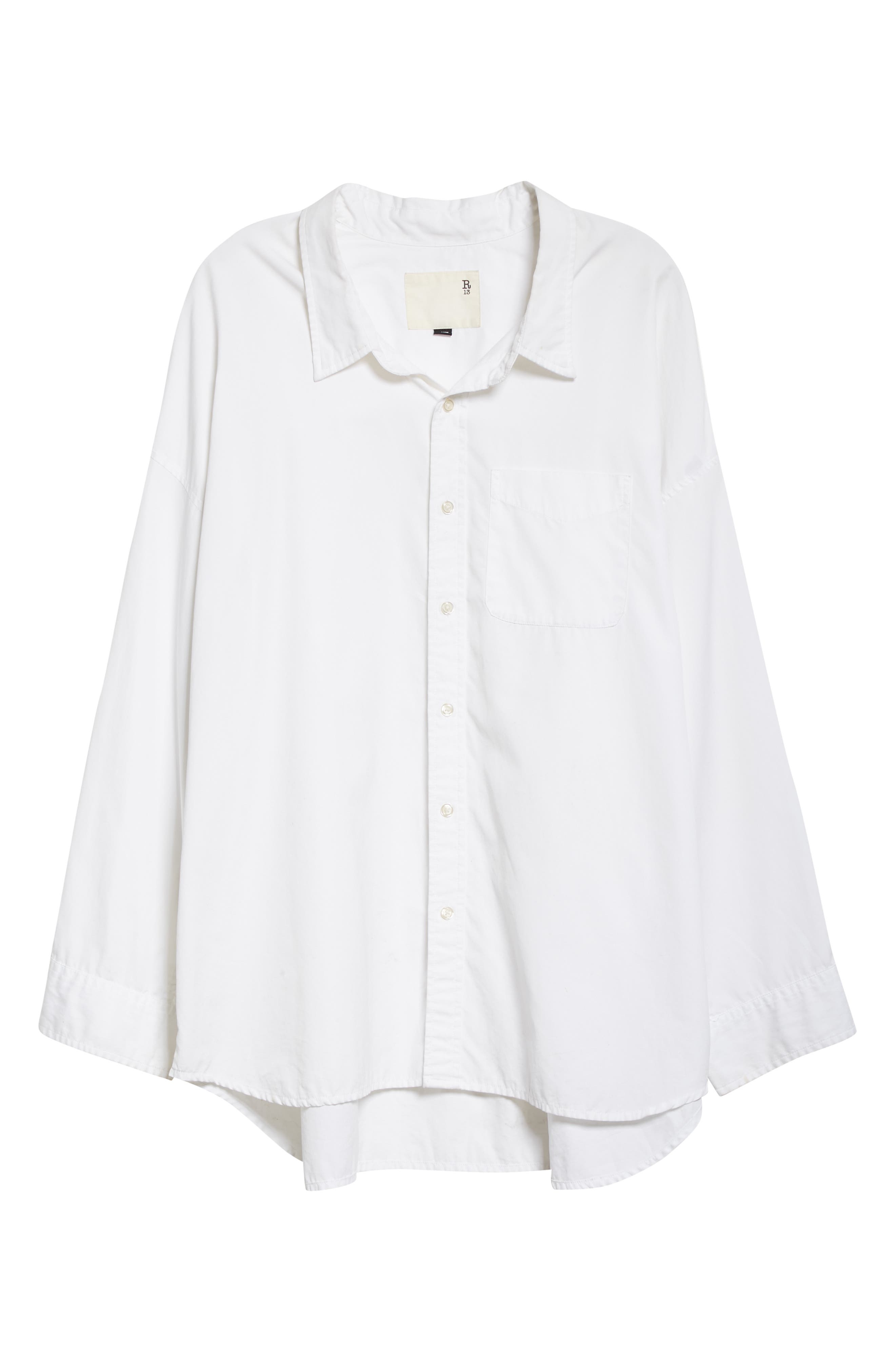 Oversize Oxford Button-Up Shirt - 5