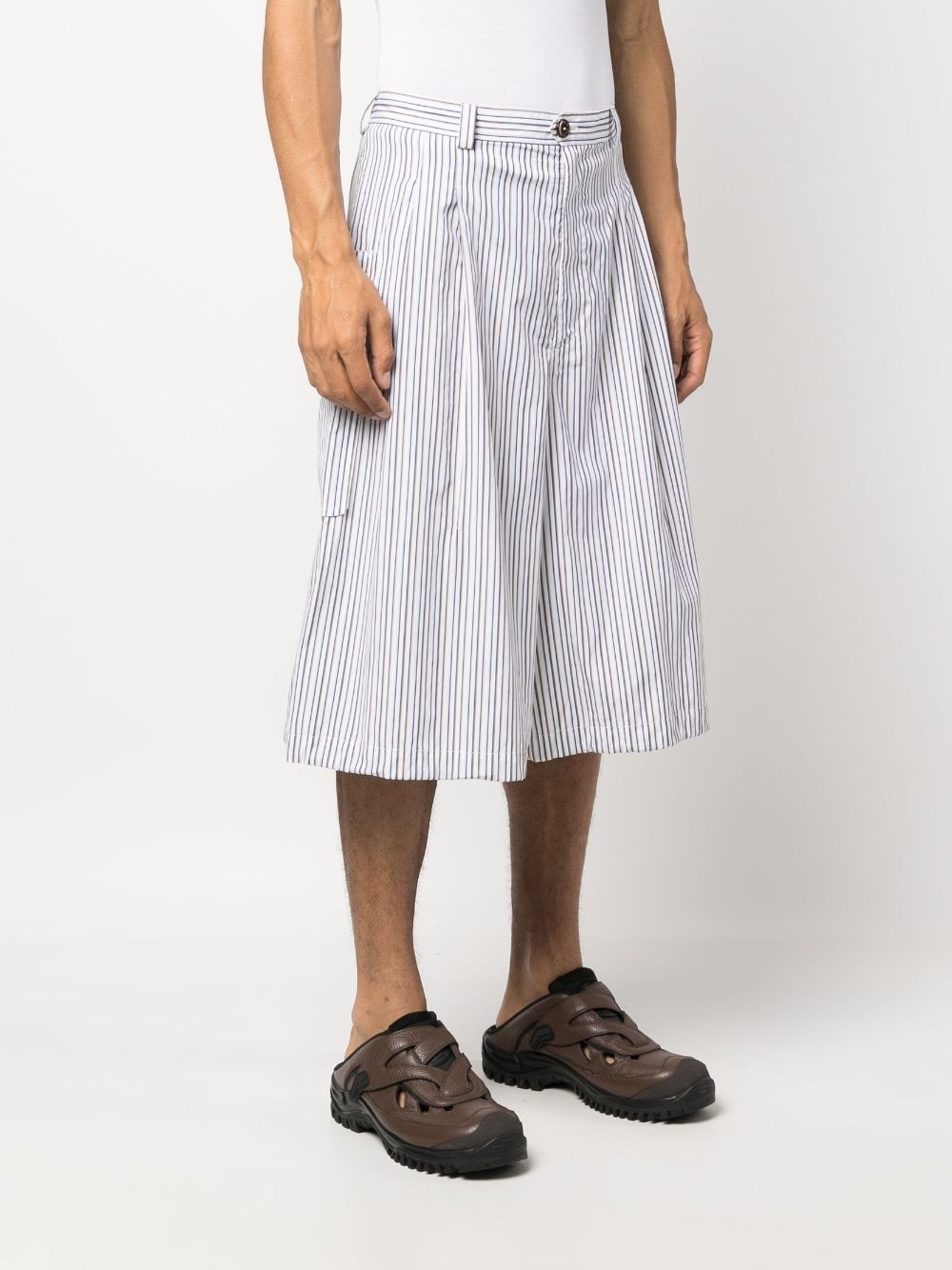 striped jacquard bermuda shorts - 3