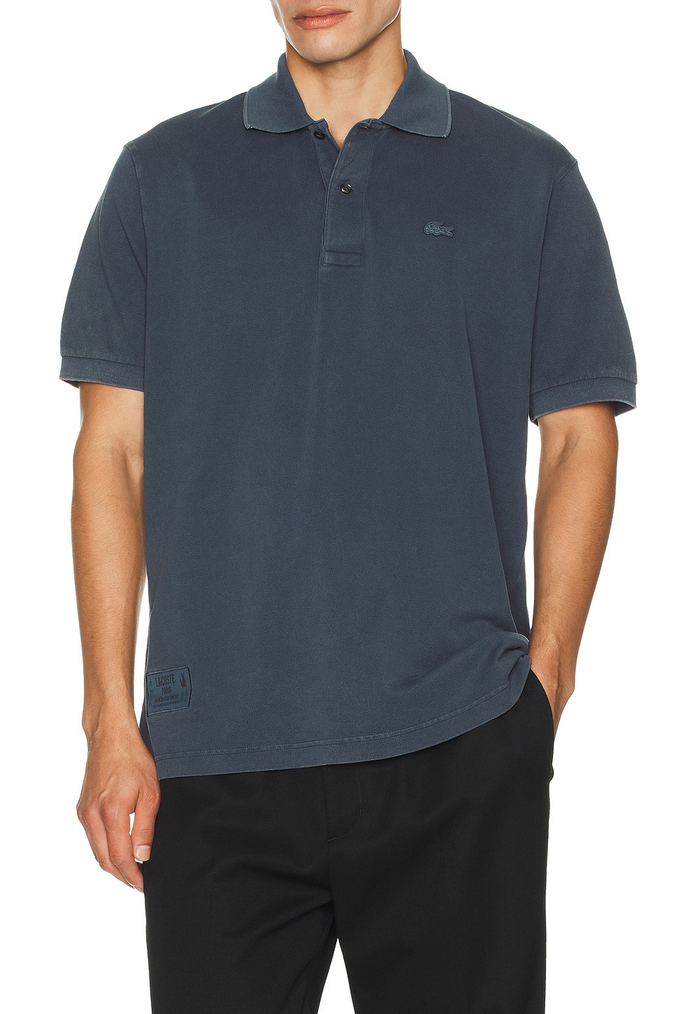 Classic Fit Washed Effect Polo Shirt - 2