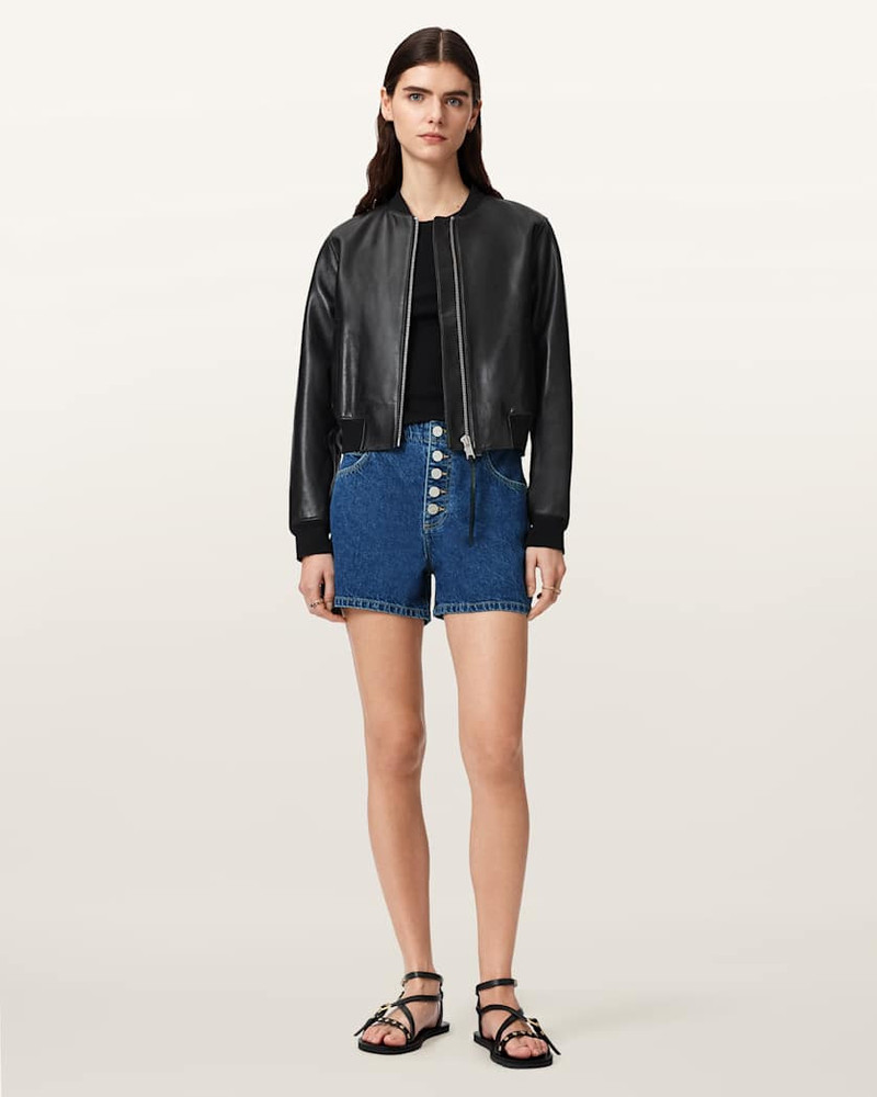 ALLSAINTS TAY MID RISE DENIM SHORTS outlook
