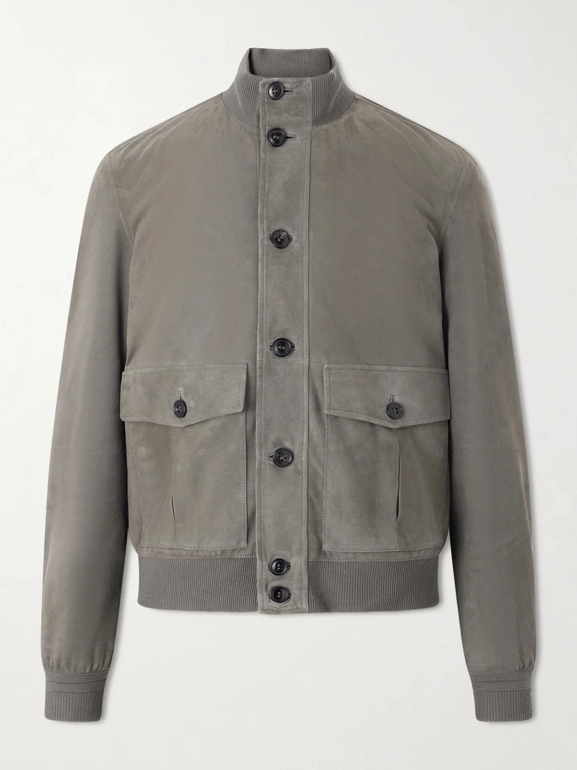Ribbed Suede Jacket - 1