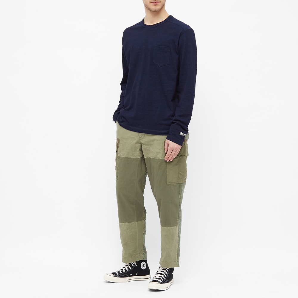 Junya Watanabe MAN Long Sleeve Indigo Dyed Tee - 6