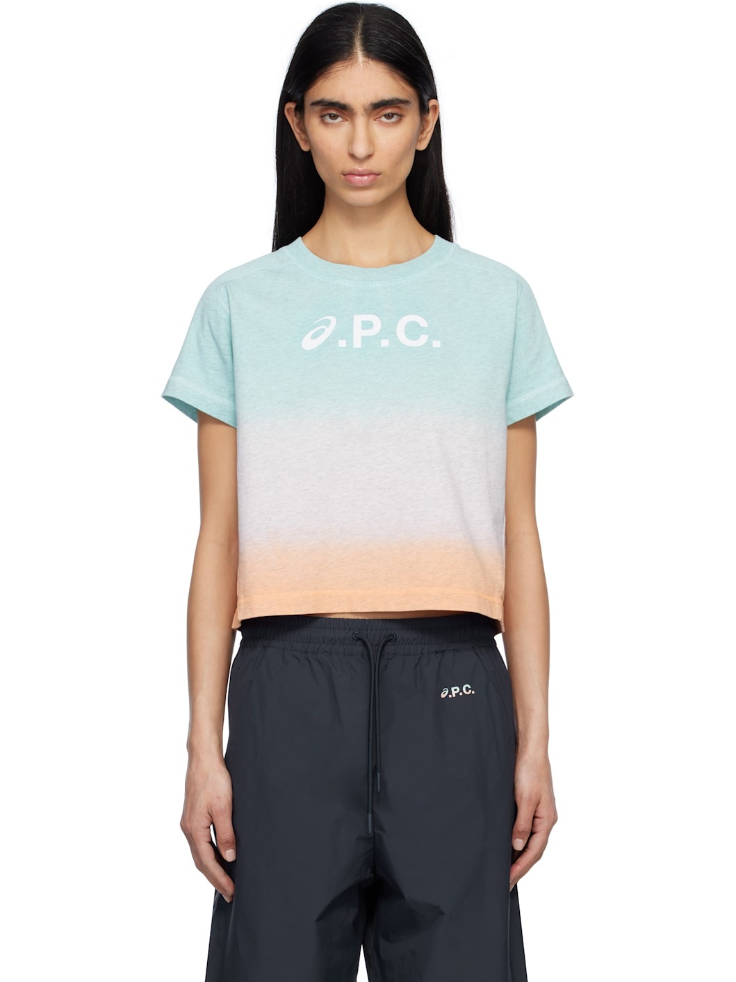 Blue & Pink ASICS Edition Cloud Dip Dye T-shirt - 1