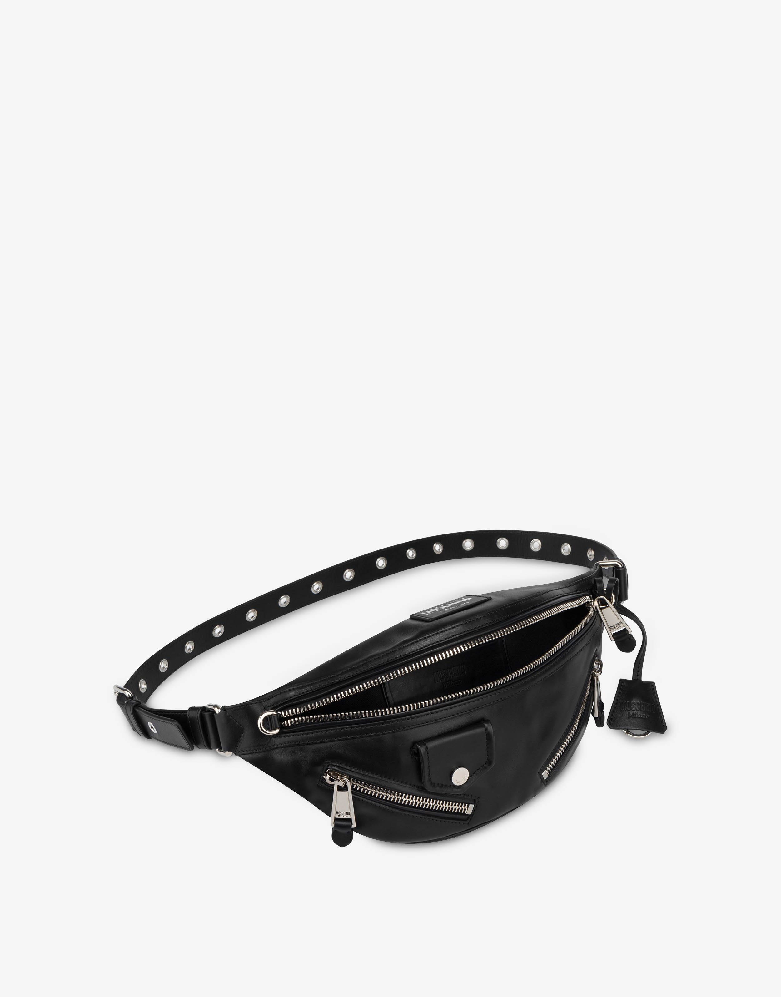 BIKER CALFSKIN WAIST BAG - 3