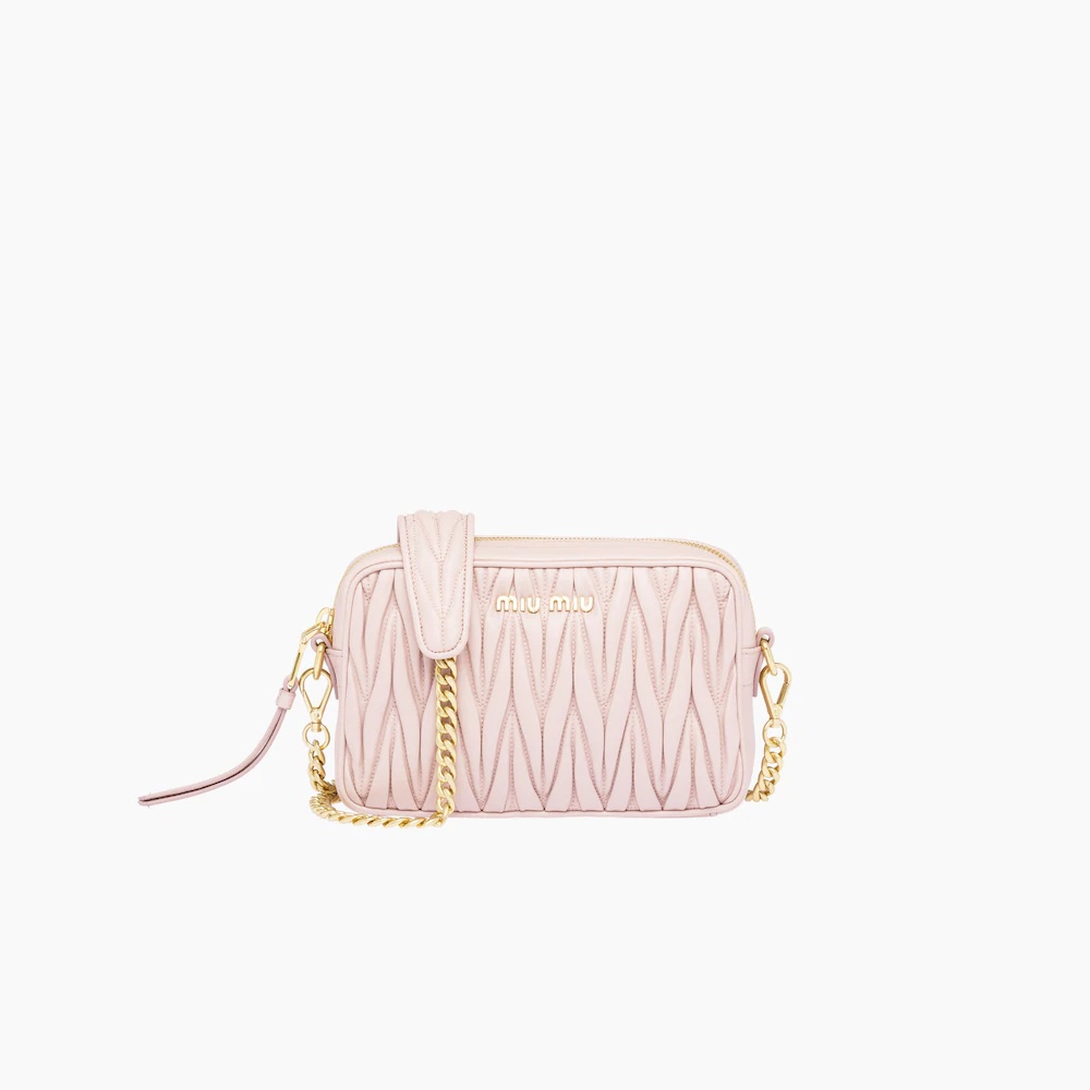Matelassé nappa leather shoulder bag - 1