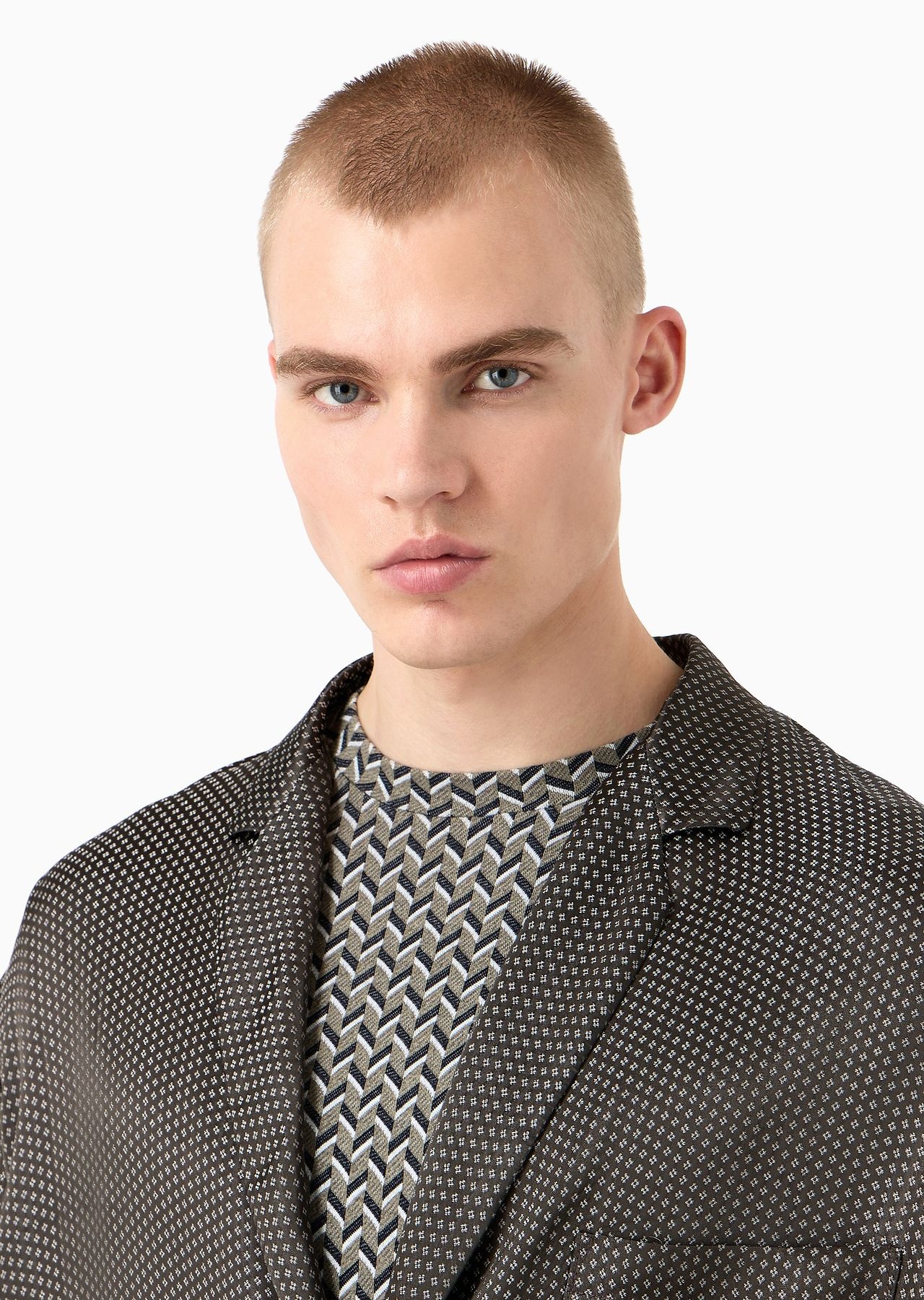 Single-breasted viscose-blend jacquard jacket - 5