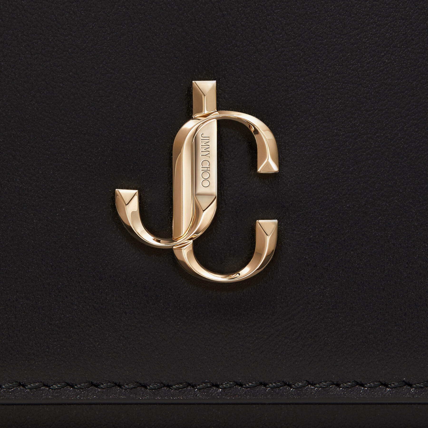 Martina
Black Smooth Calf Leather Wallet with JC Emblem - 3