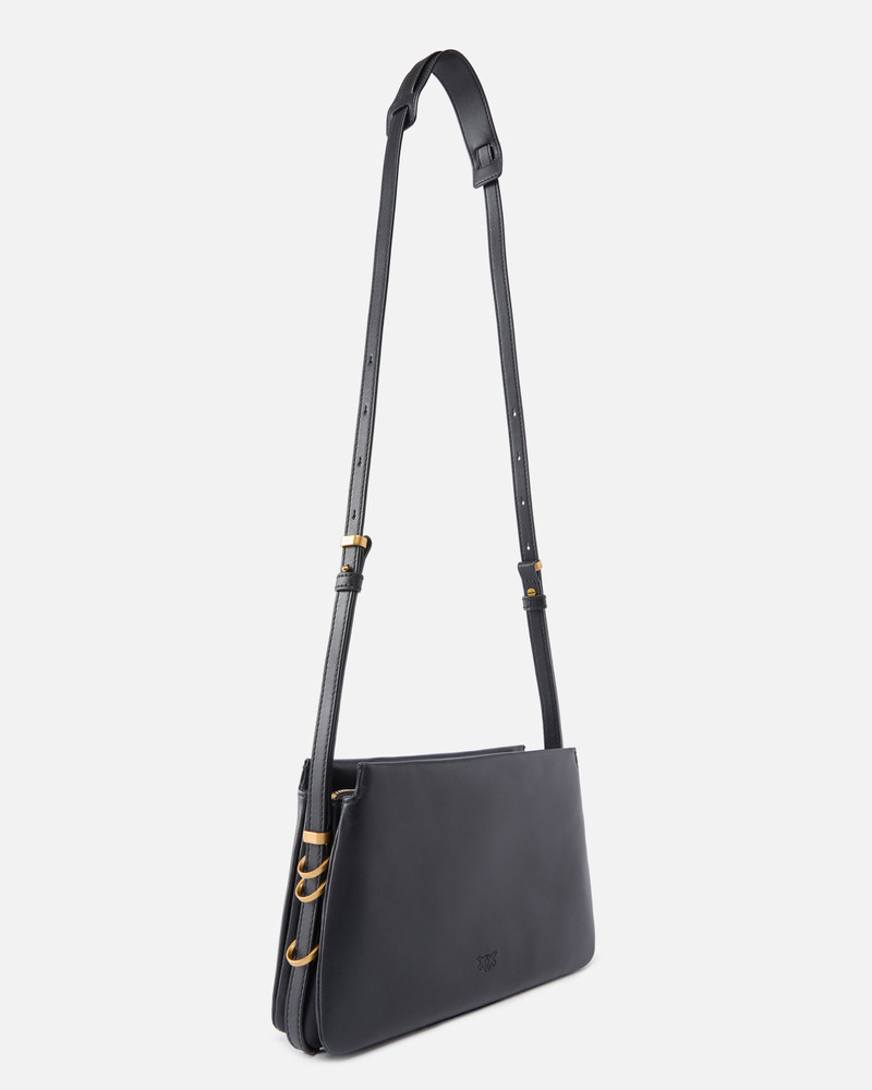 PINKO MINI ONE, TWO, THREE BAG IN LEATHER WITH SHOULDER STRAP outlook