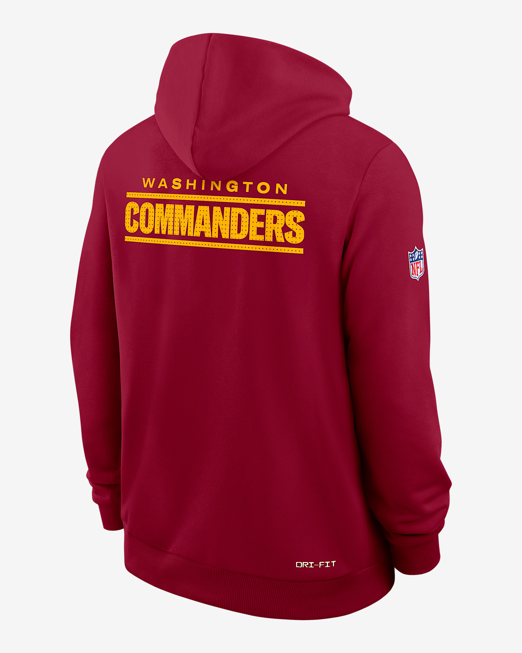 Washington Commanders Initial Home Sideline Men's Nike Dri-FIT NFL Pullover Hoodie - 2
