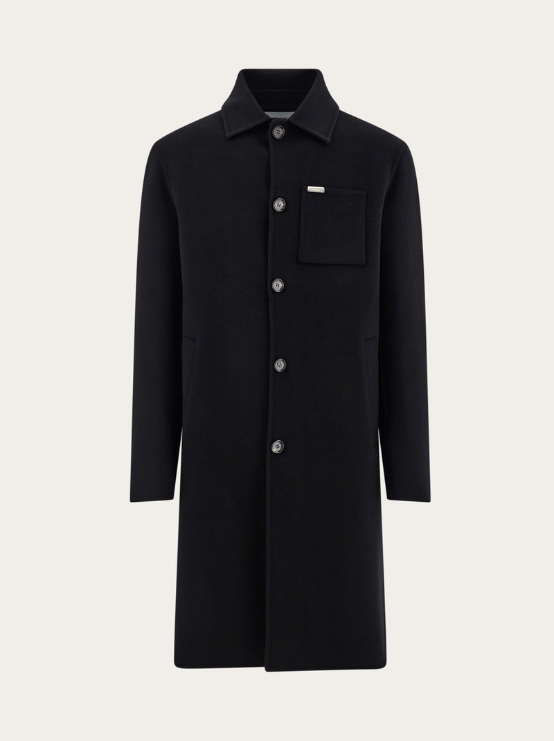 Double-cashmere single-breasted coat 1