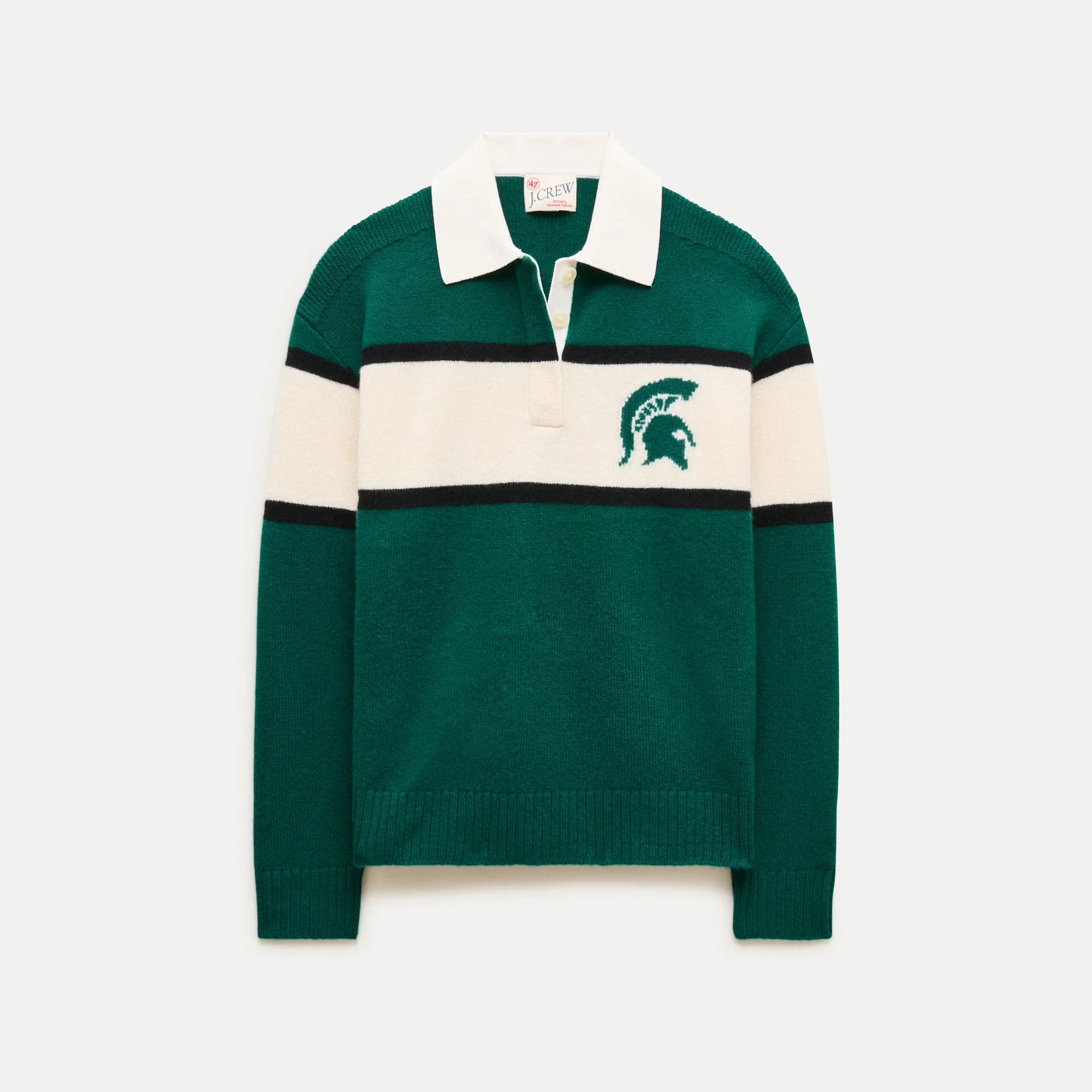 '47 x J.Crew vintage wool Michigan State rugby - 1