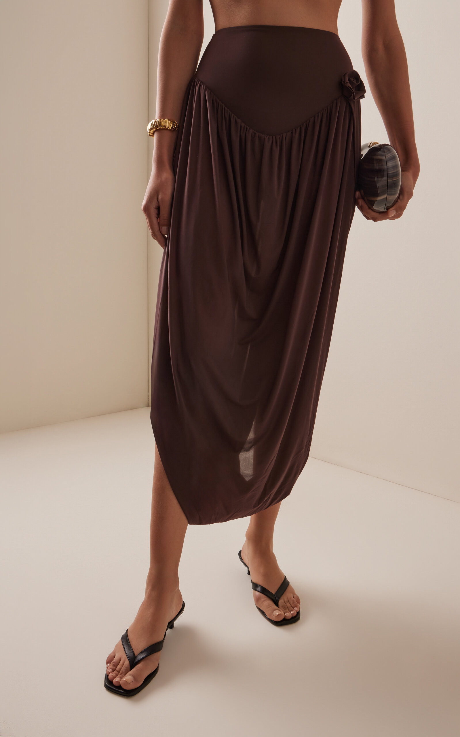 Noriega Jersey Skirt Set brown - 5