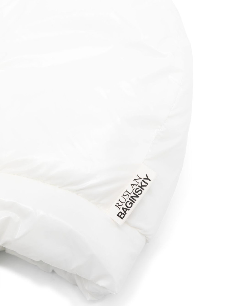 RUSLAN BAGINSKIY high-shine puffer hat outlook