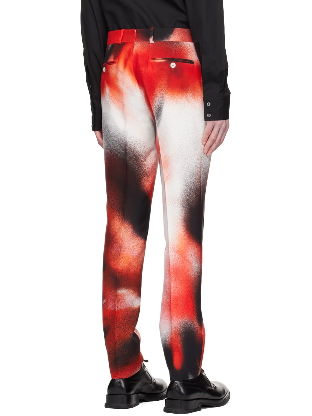 Red Spray Trousers - 3