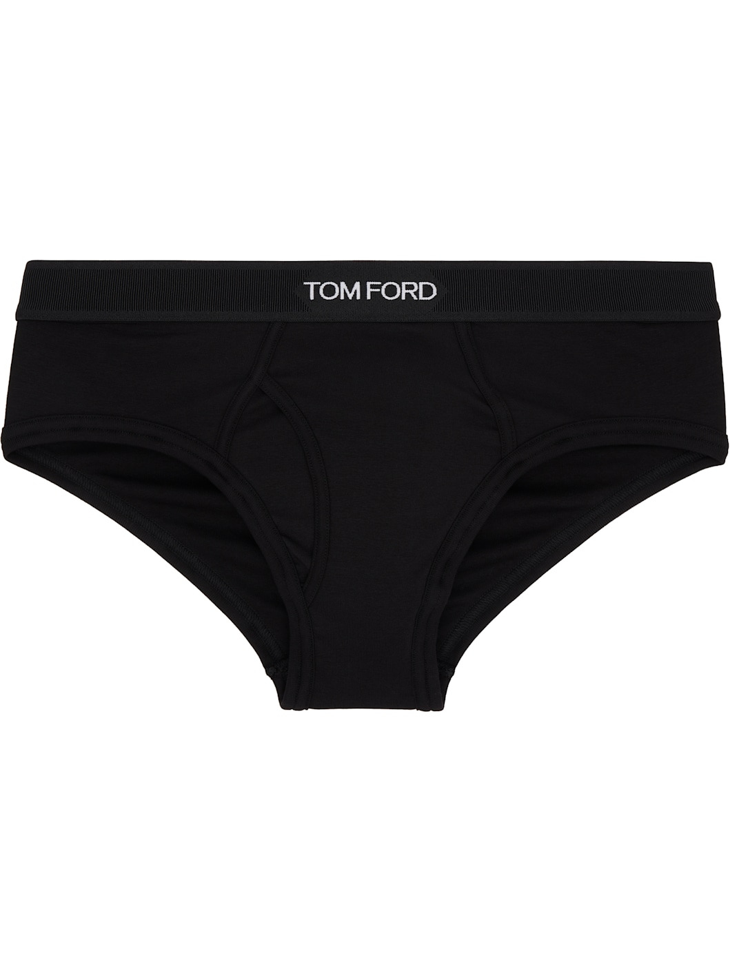 Two-Pack Black & Gray Cotton Briefs - 4