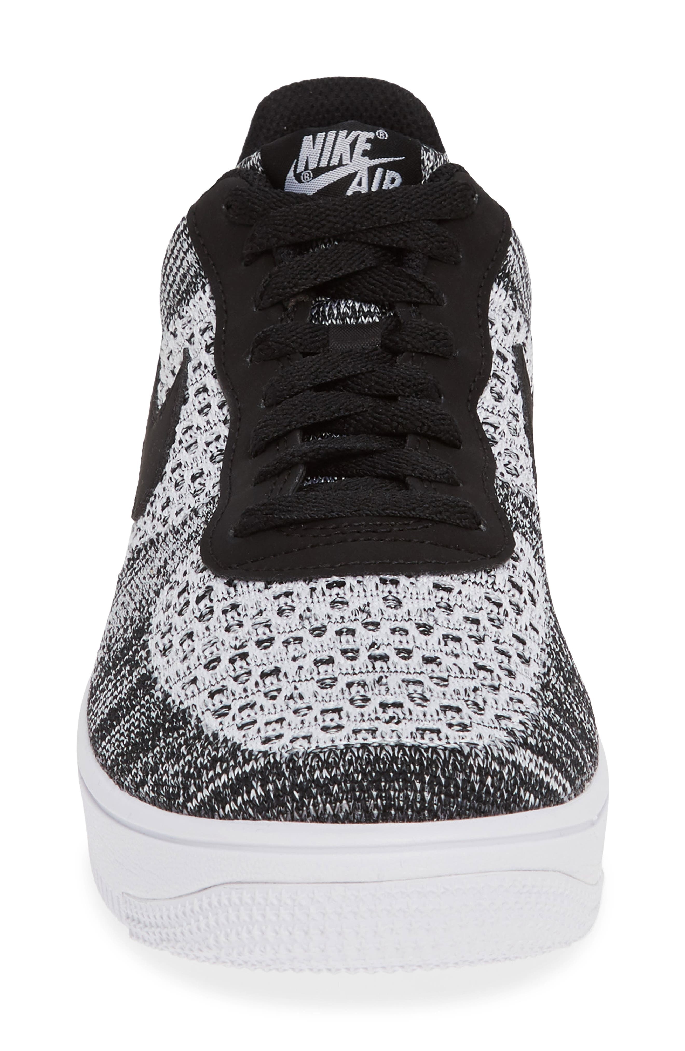Nike Air Force 1 Flyknit 2.0 Basketball Sneaker in 001 Black/prpltm at Nordstrom - 4