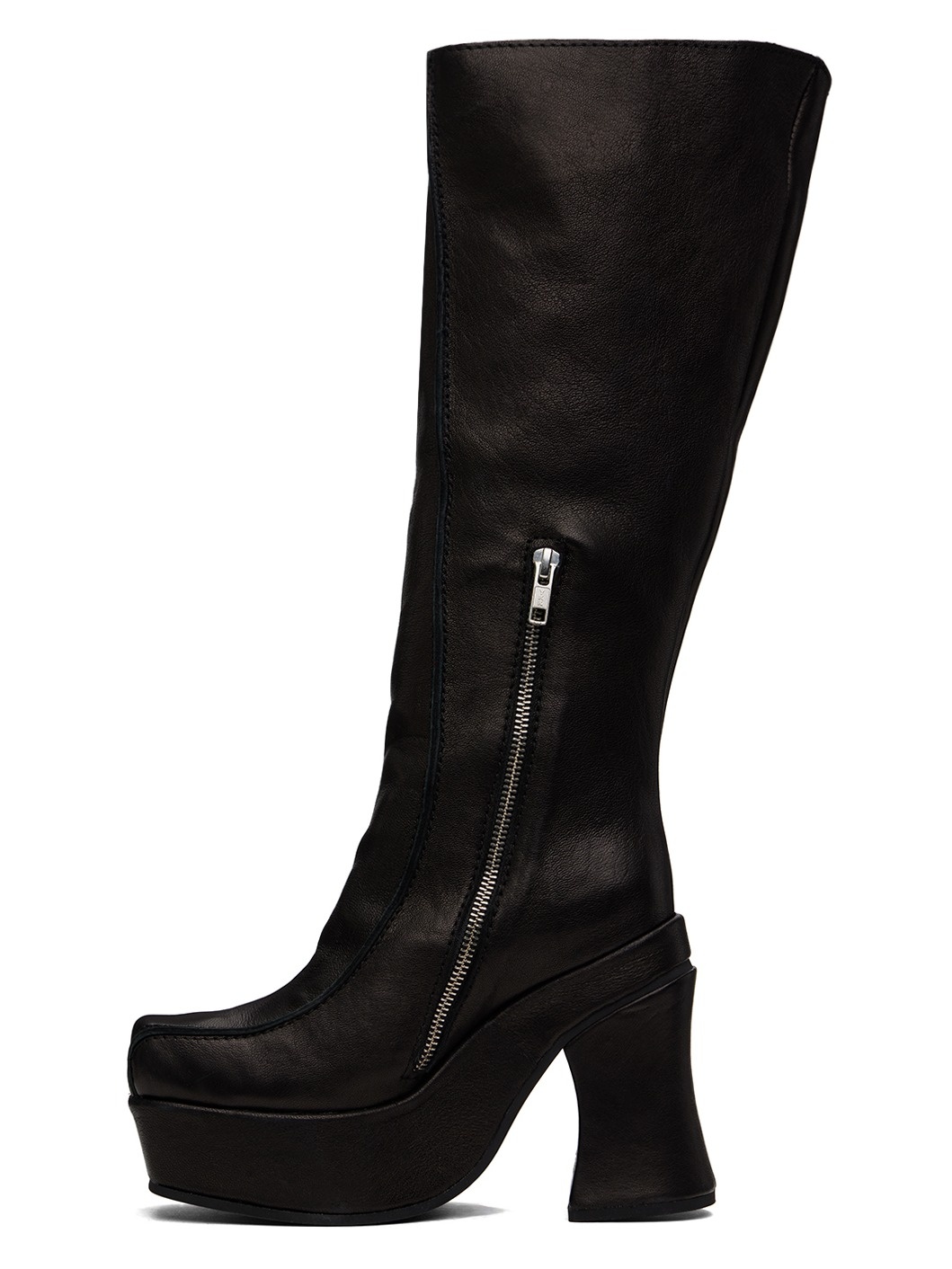 Black Knee High Boots - 3