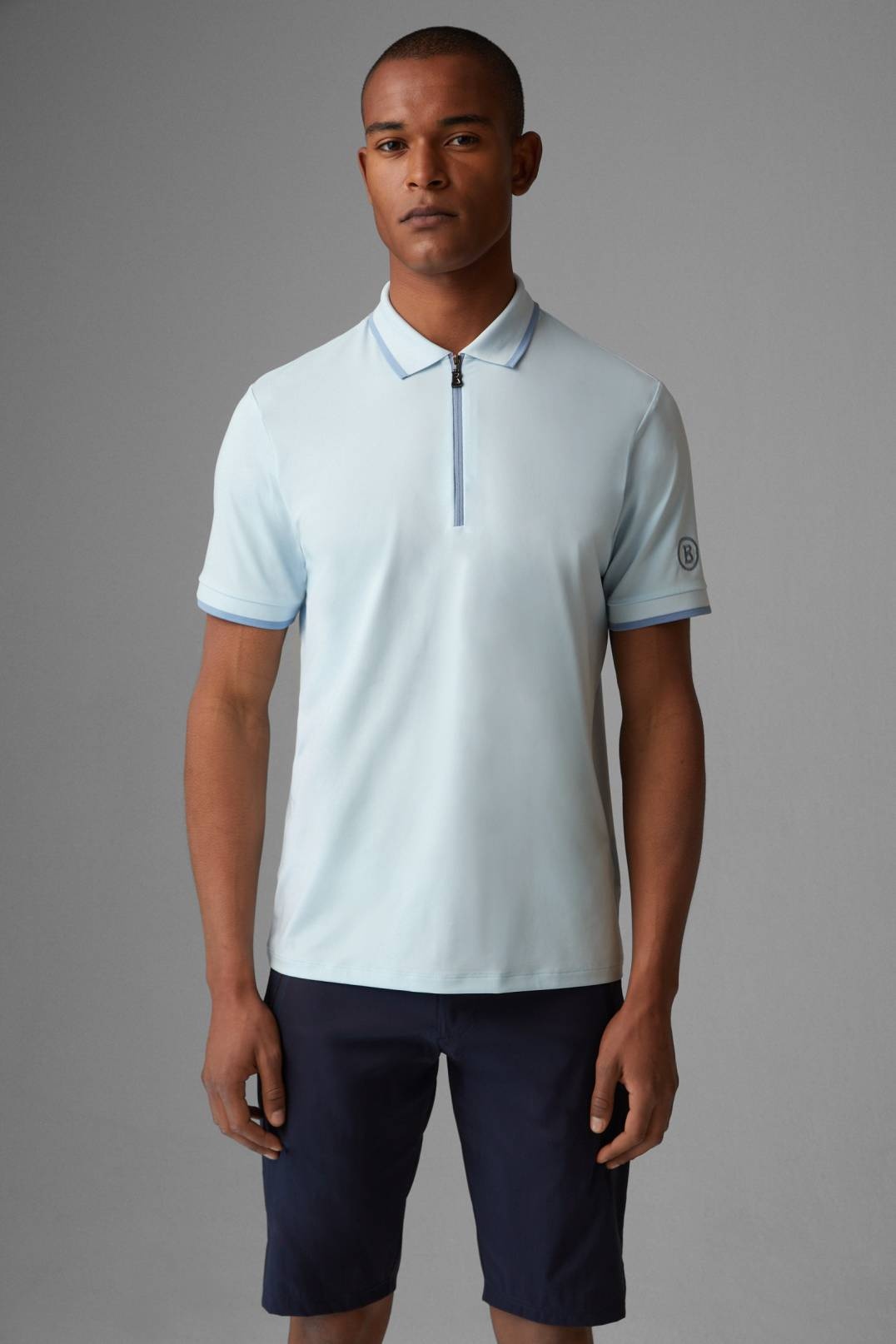 CODY FUNCTIONAL POLO SHIRT IN LIGHT BLUE - 2
