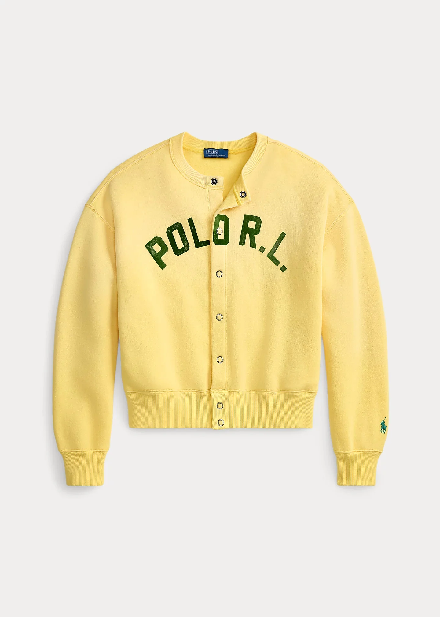 Logo Fleece Snapped Cardigan - 1