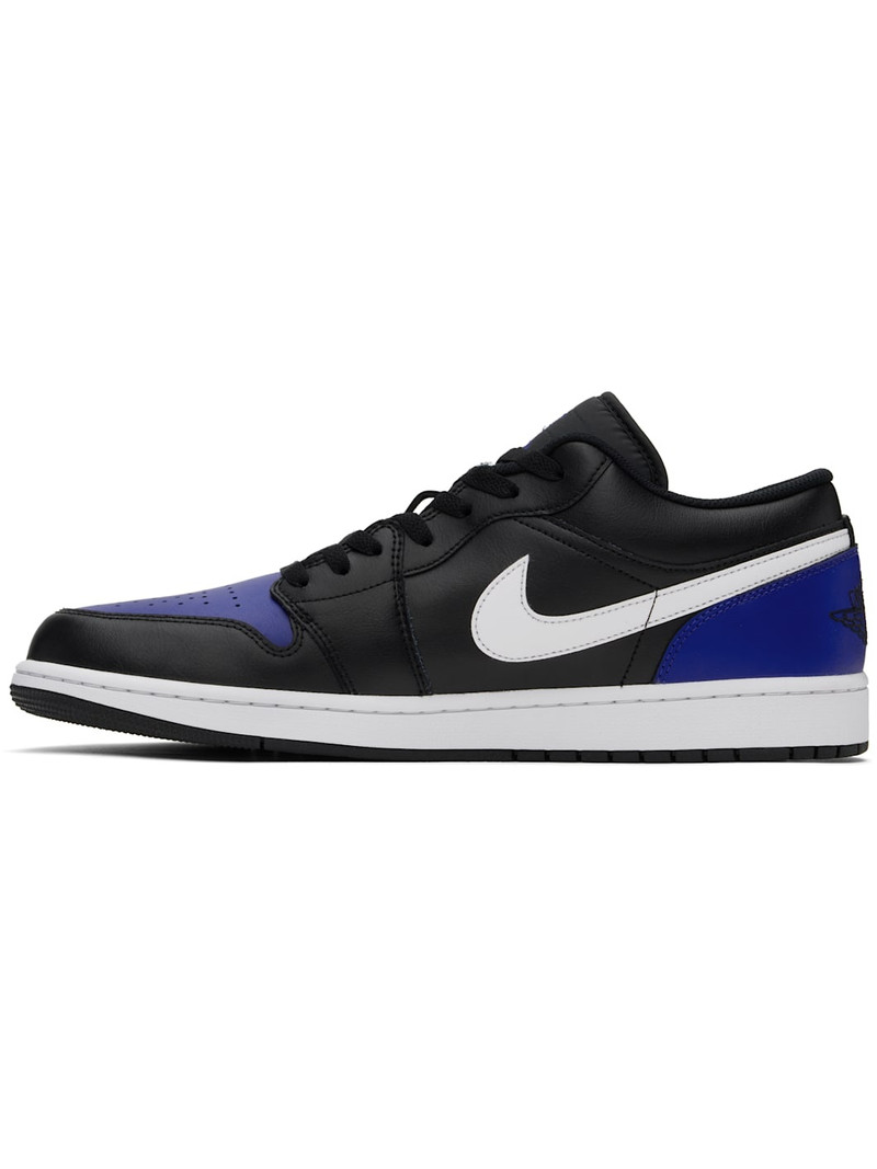 Jordan Navy & Black Air Jordan 1 Low Sneakers outlook