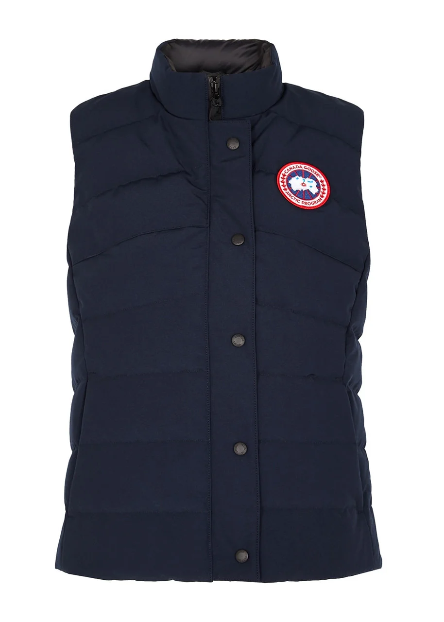 Canada Goose Women's Extra Small Navy Freestyle Quilted Arctic-Tech Shell Gilet - 1