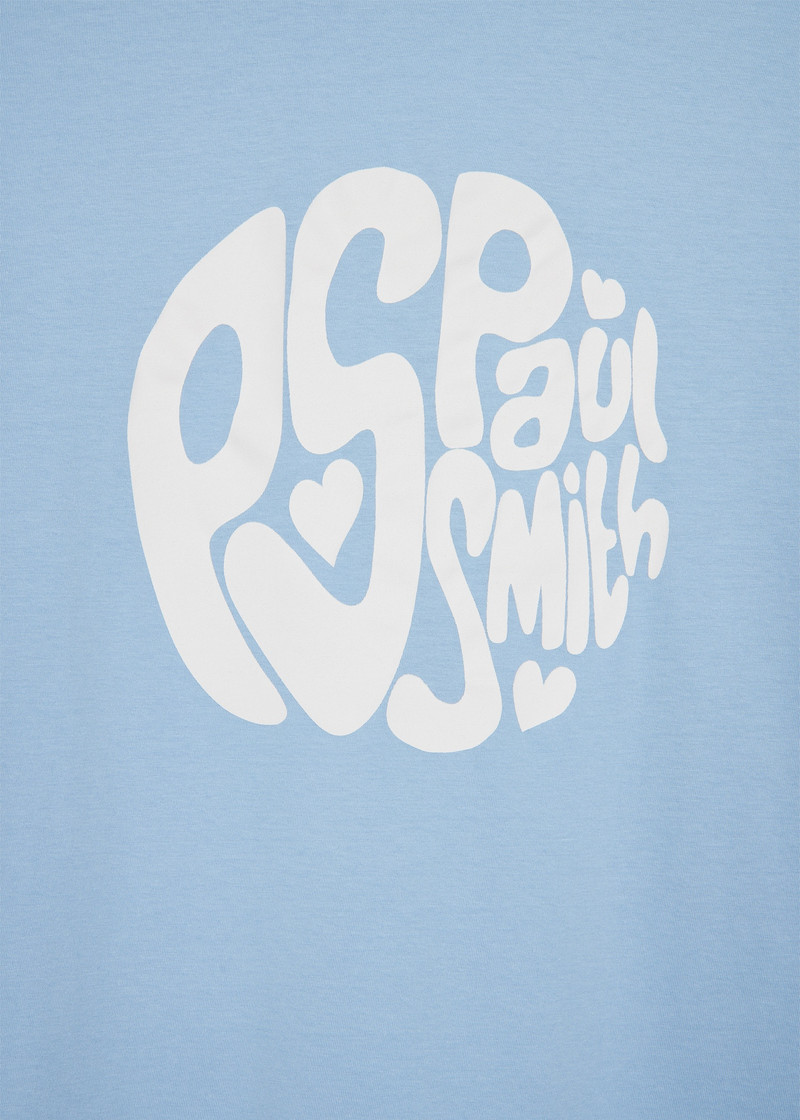Paul Smith Women's Blue 'Logo Ball' T-Shirt outlook