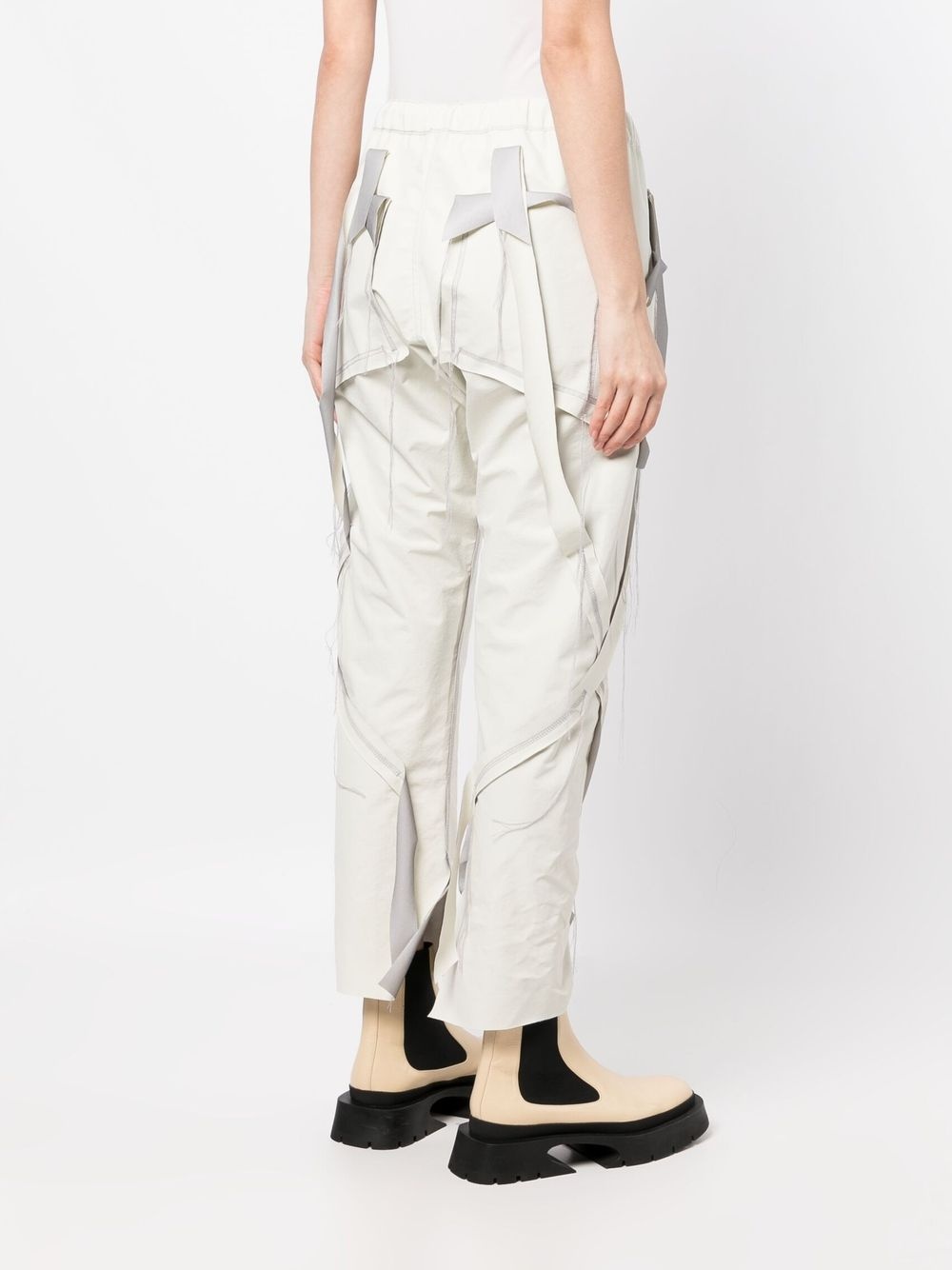 panelled nylon trousers - 4