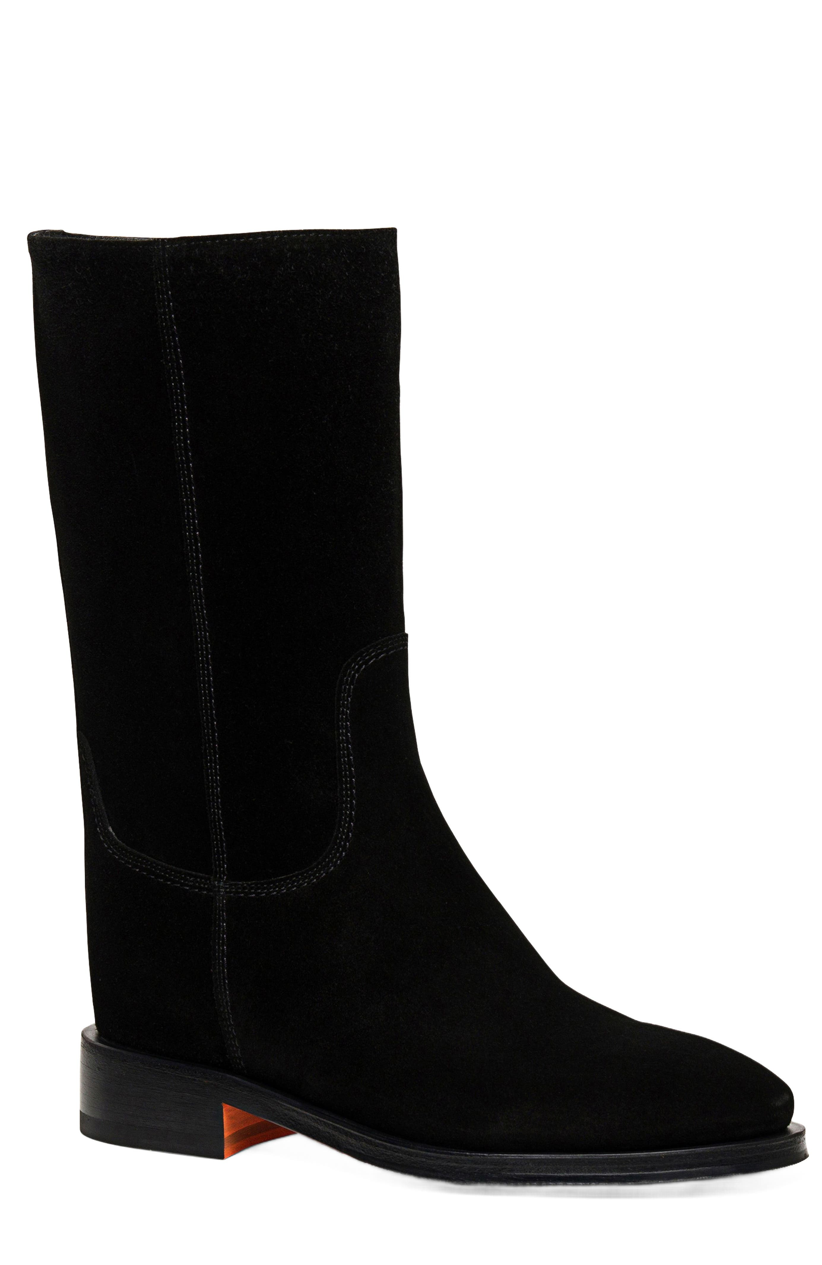 Santoni Women's Fleeces Black Suede Boot at Nordstrom - 2