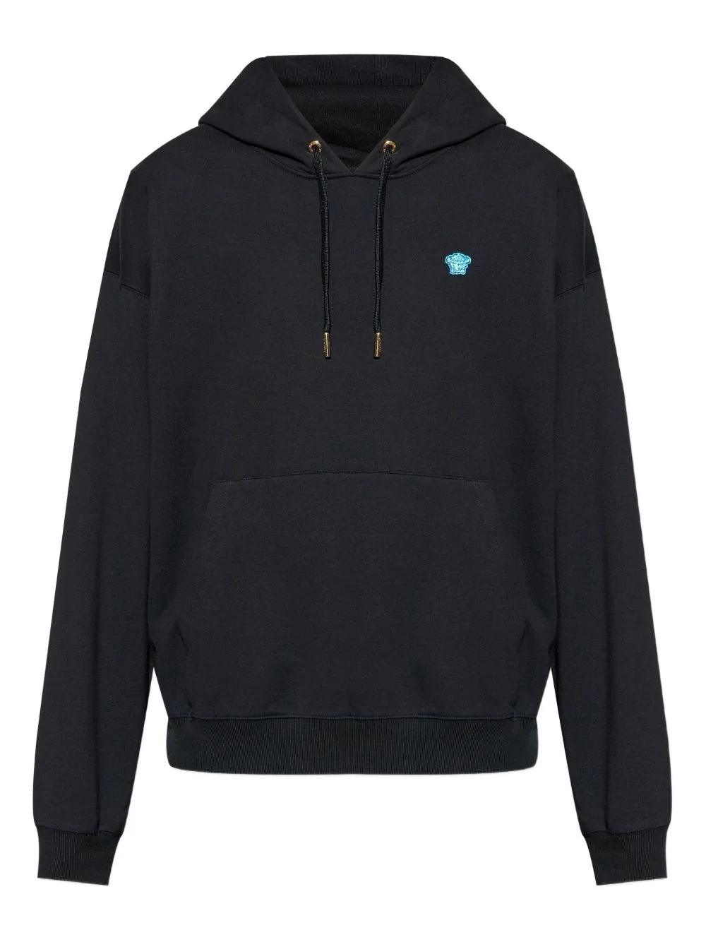 embroidered-logo cotton hoodie - 1