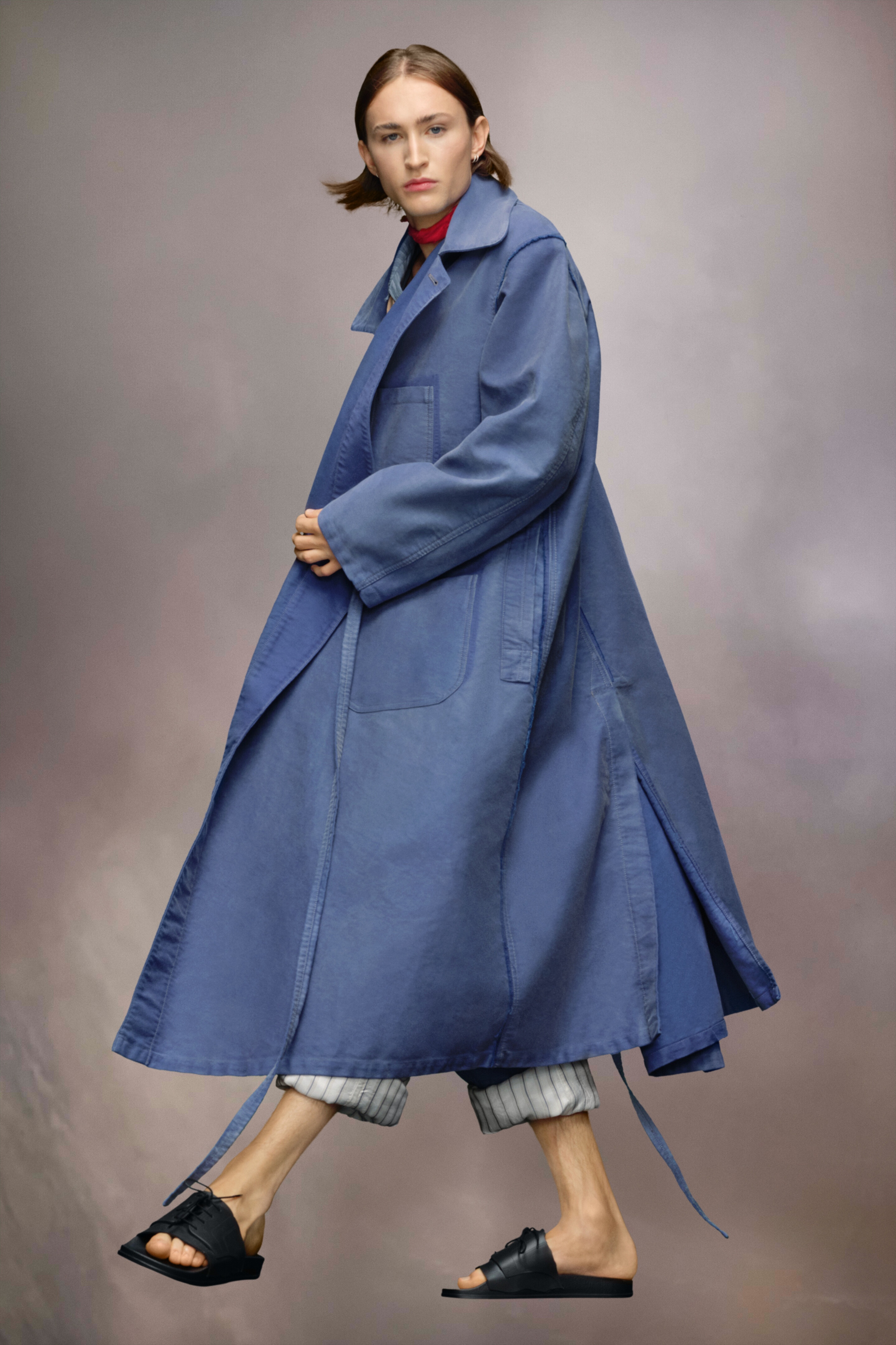 Worker's moleskin long jacket - 3