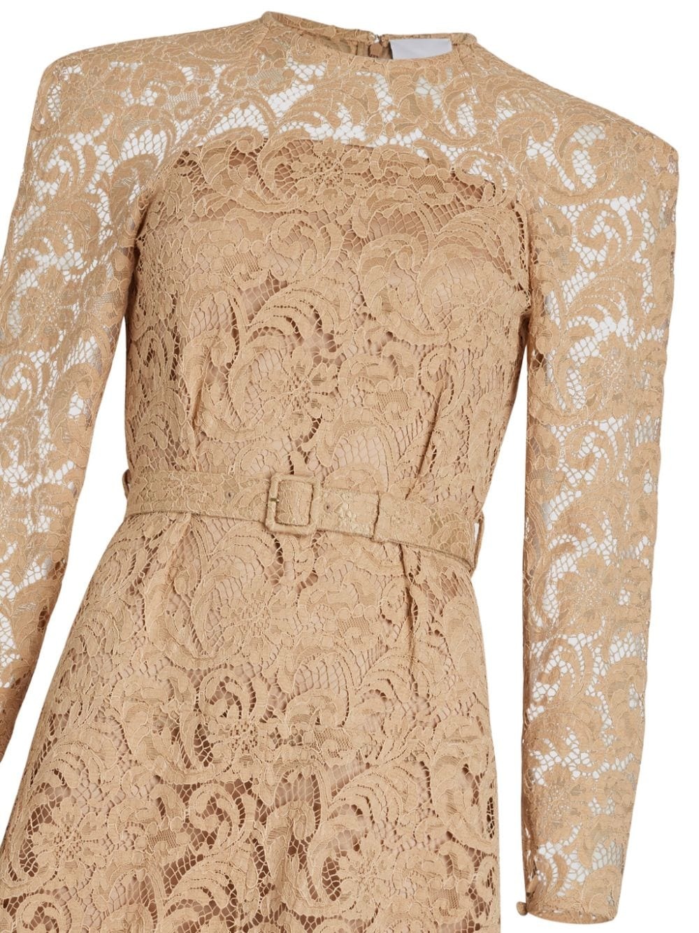 floral-lace organic-silk dress - 3