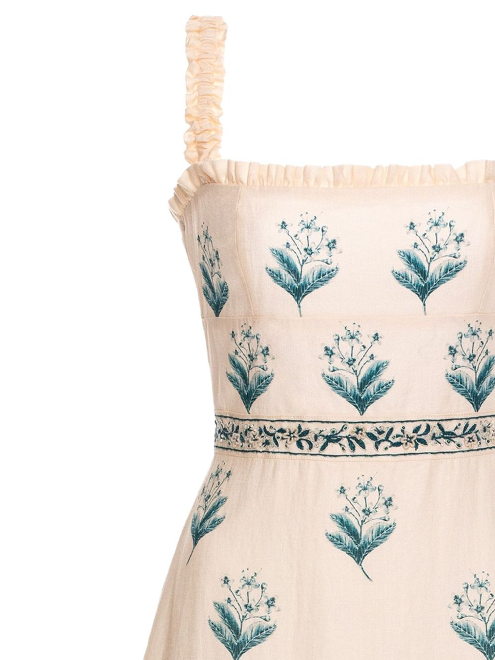 Nispero Ceiba ruffled floral-print dress - 2