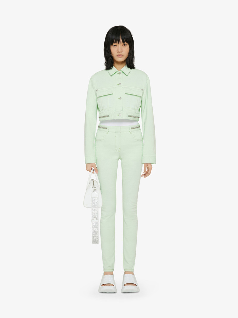 Givenchy JACKET IN DENIM WITH 4G ZIP outlook