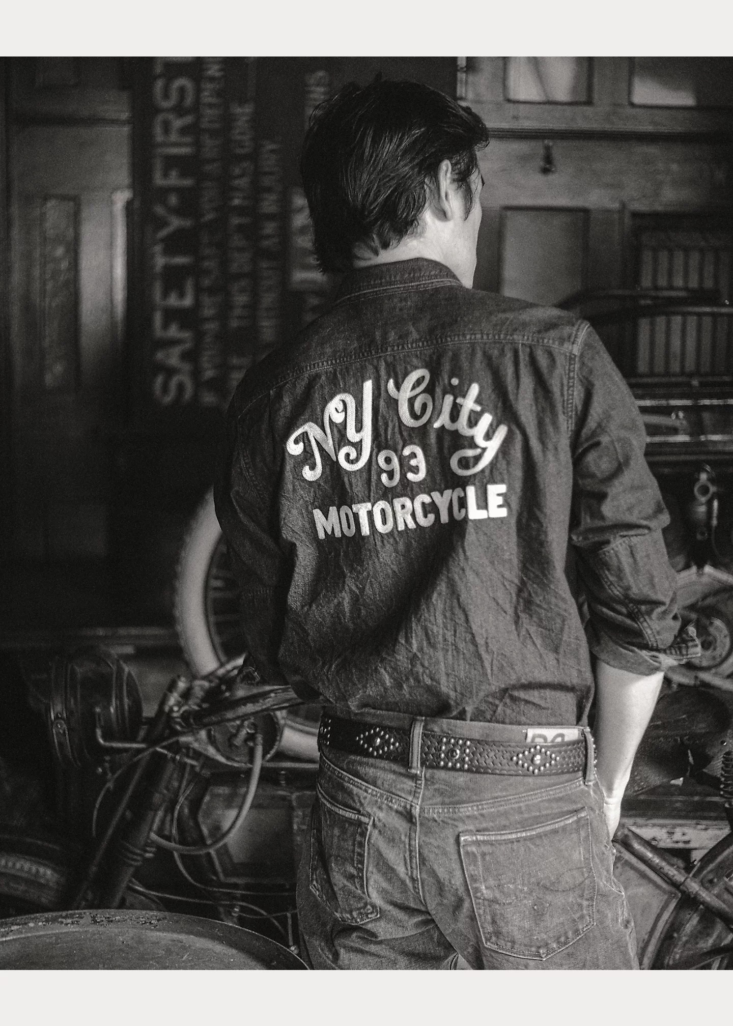 Embroidered Denim Workshirt - 8