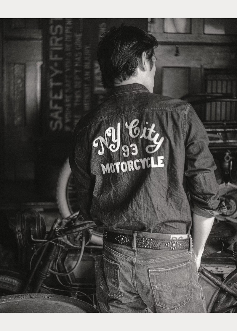 Embroidered Denim Workshirt 8