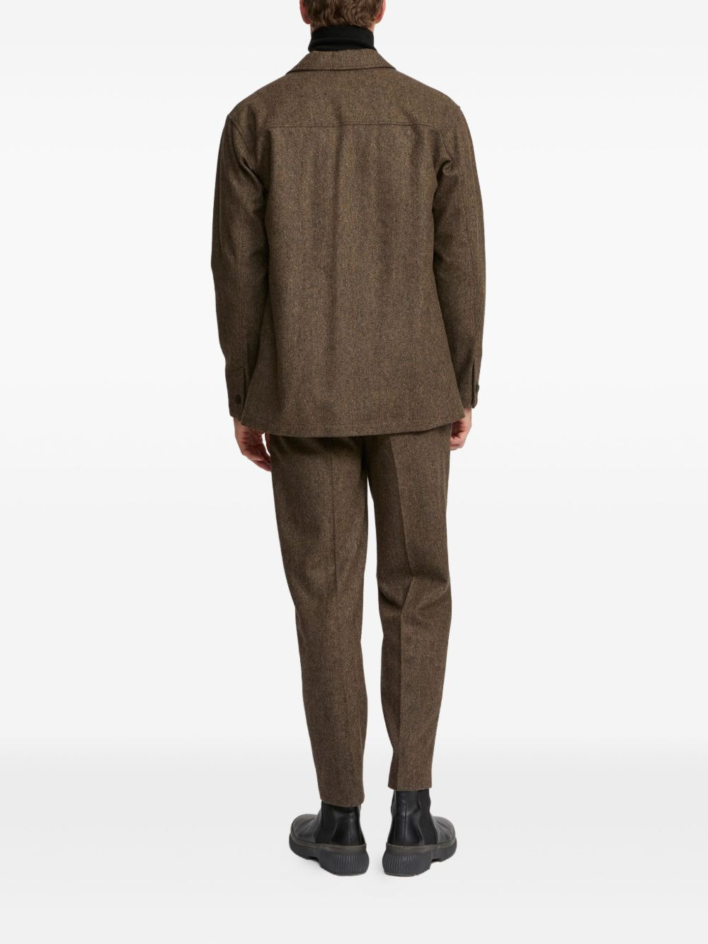 tweed shirt jacket - 3
