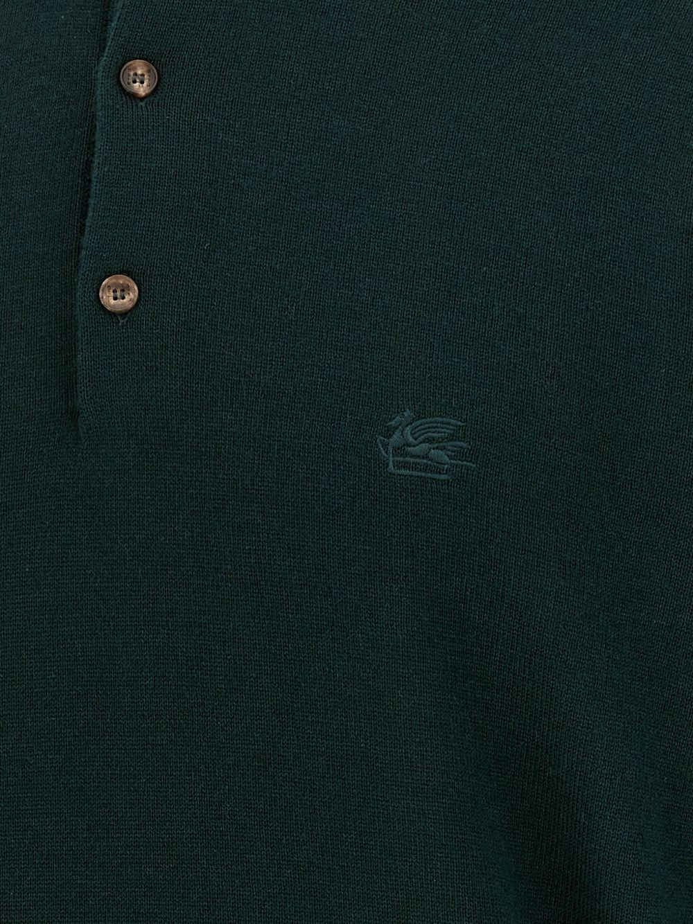 logo-embroidered polo shirt - 3
