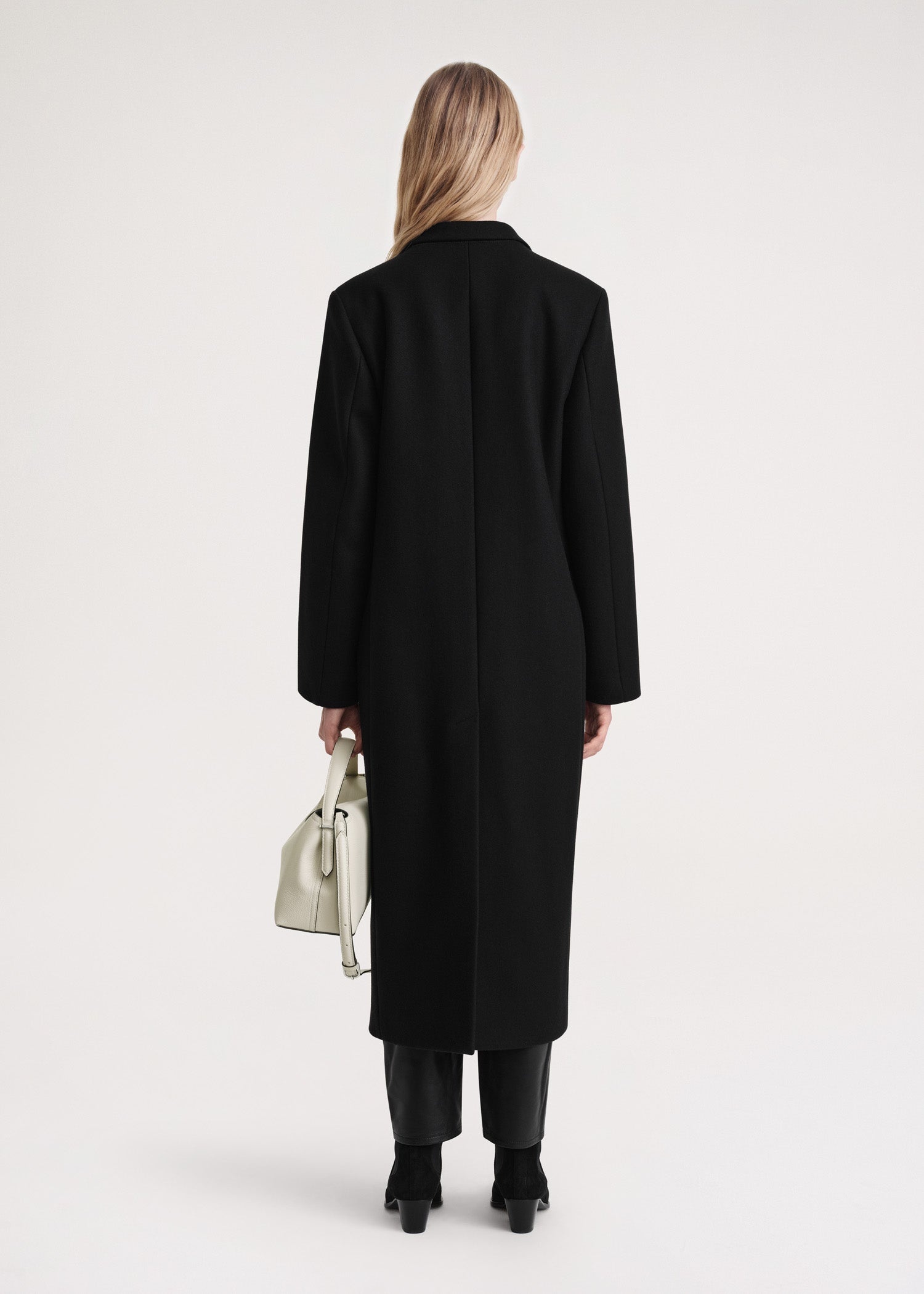 Tailored overcoat black - 4