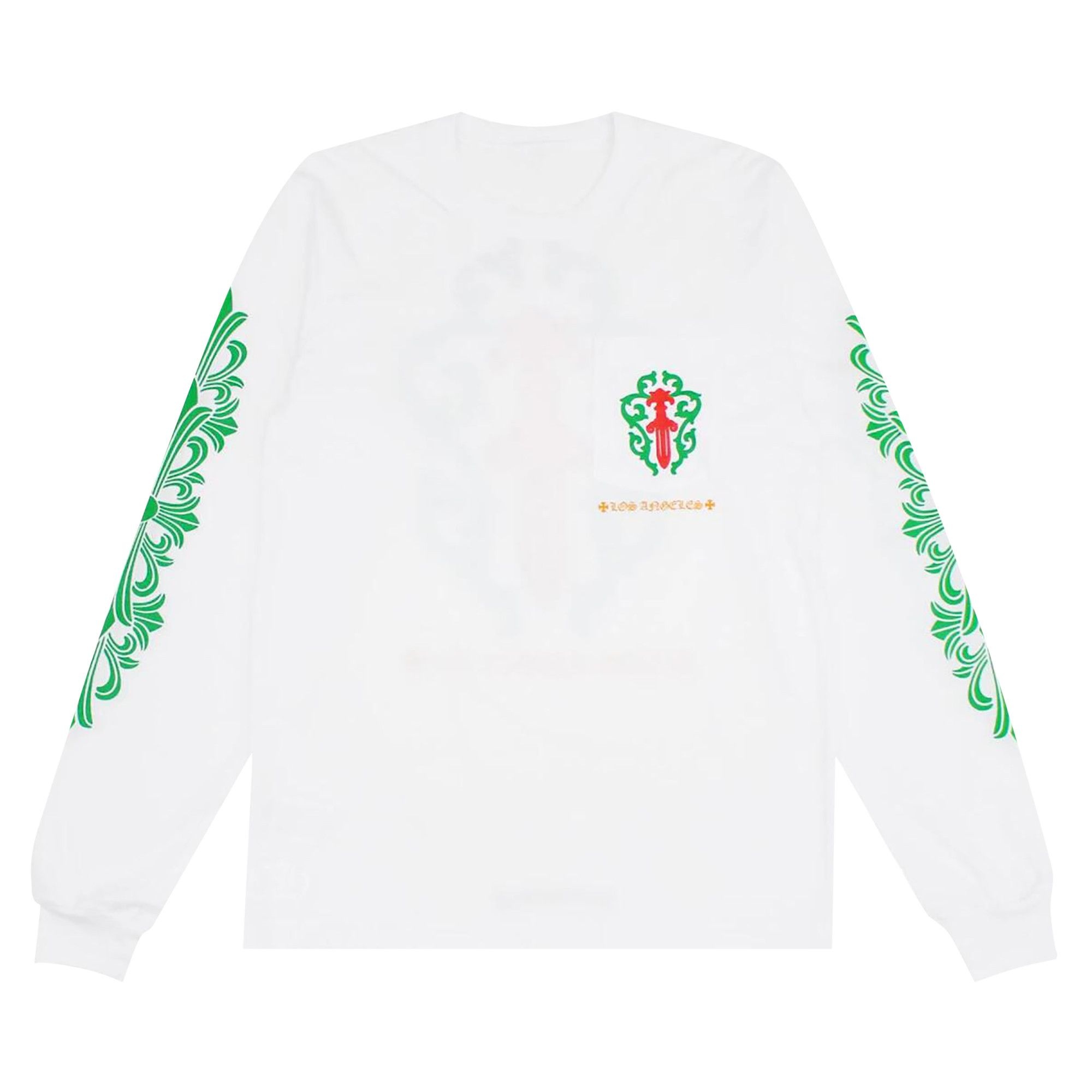 Chrome Hearts Los Angeles Exclusive Christmas Pocket Long-Sleeve 'White' - 1