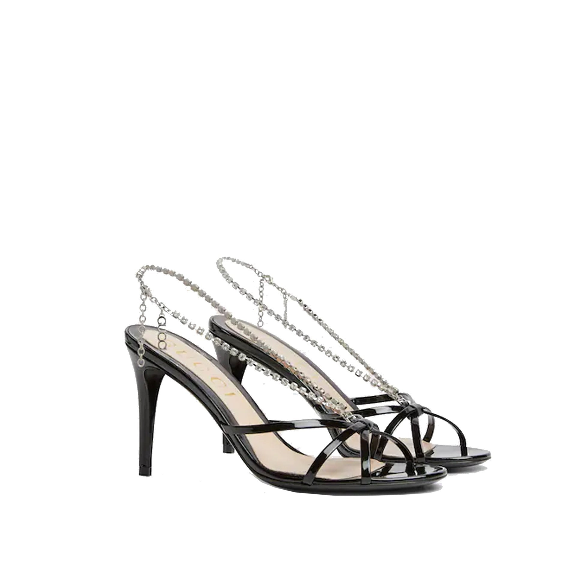 Gucci Crystal Chain Sandals - 2