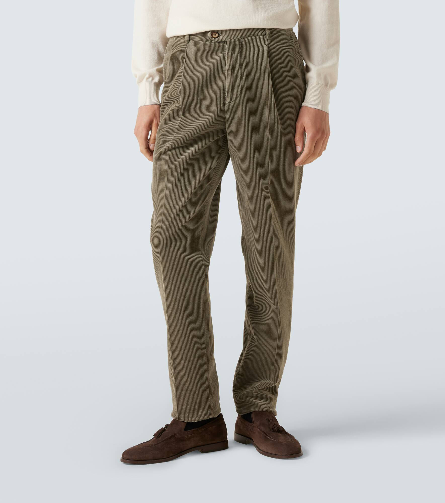 Cotton corduroy chinos - 3