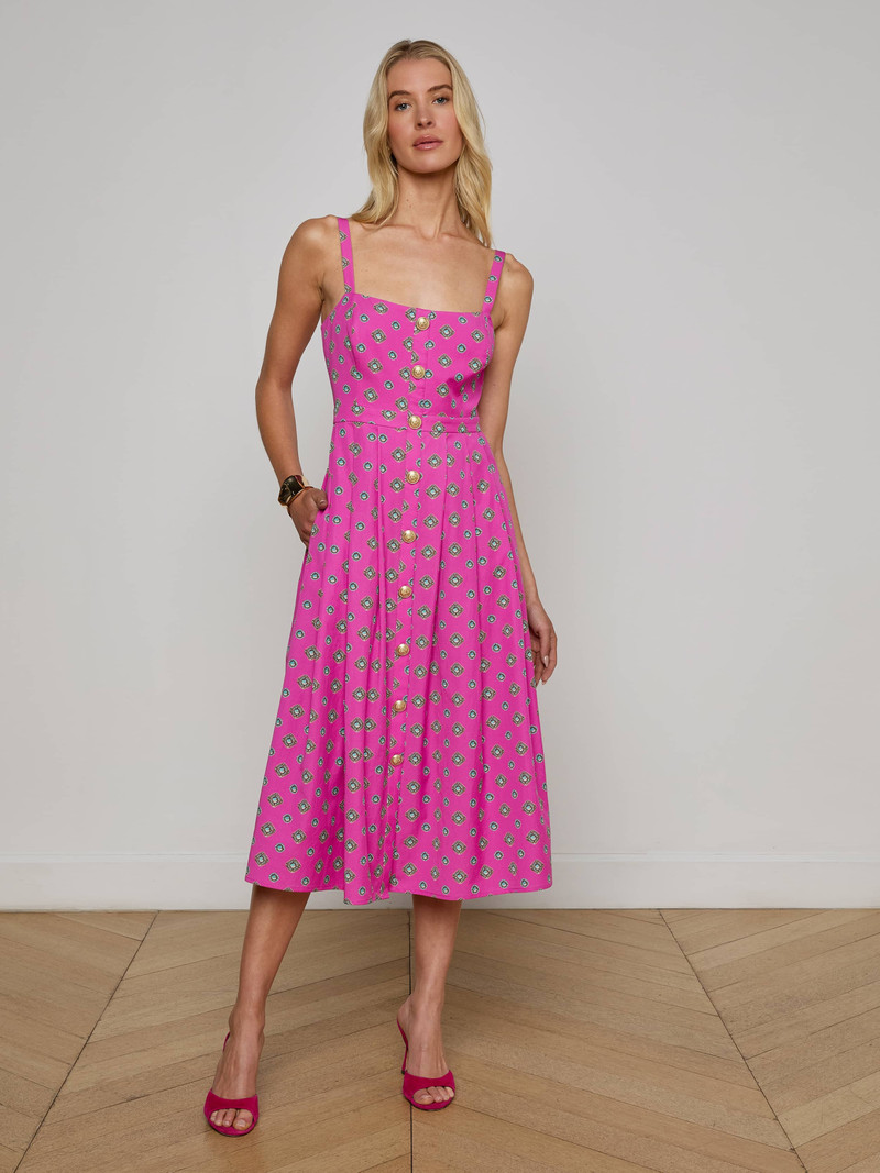 L'AGENCE Esmeralda Poplin Dress outlook