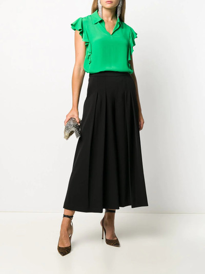 Moschino pleated wide-leg trousers outlook