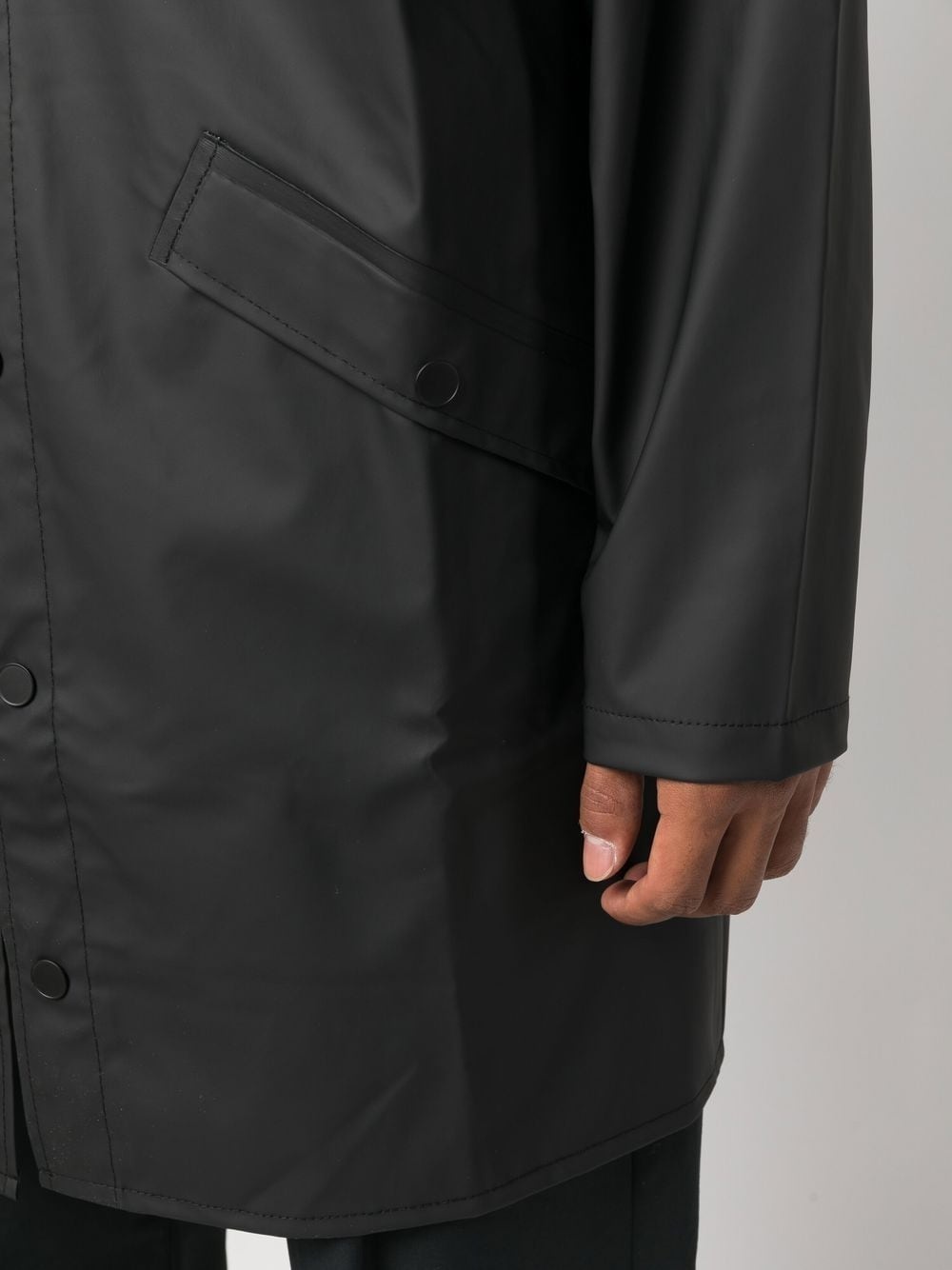 drawstring hood raincoat - 6