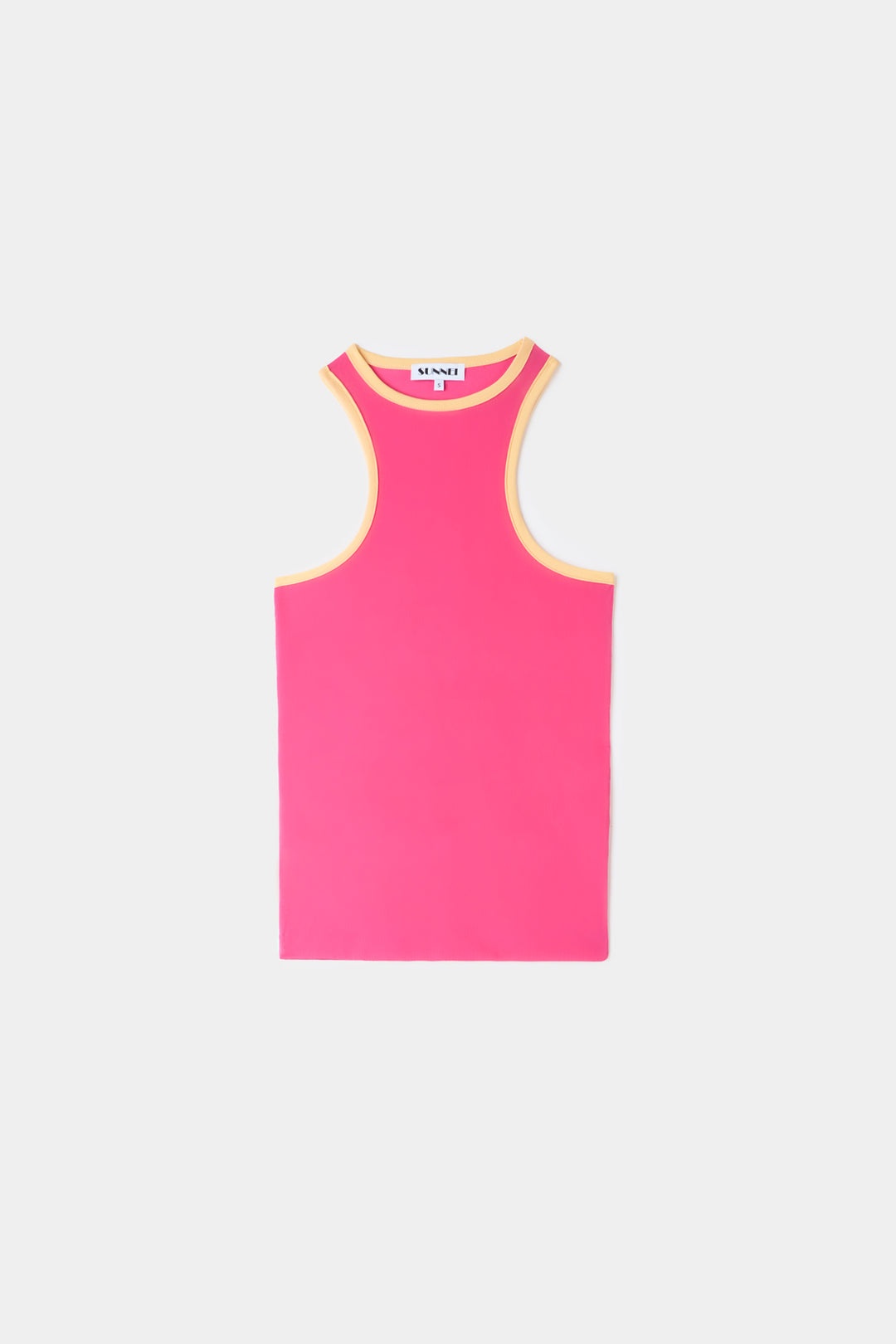 SUPER STRETCH HALTER TOP / hot pink - 1