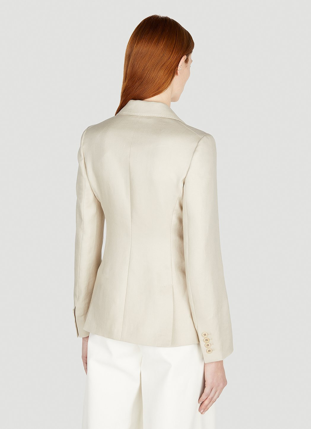 Max Mara Women Alpaca Single Breasted Blazer - 4