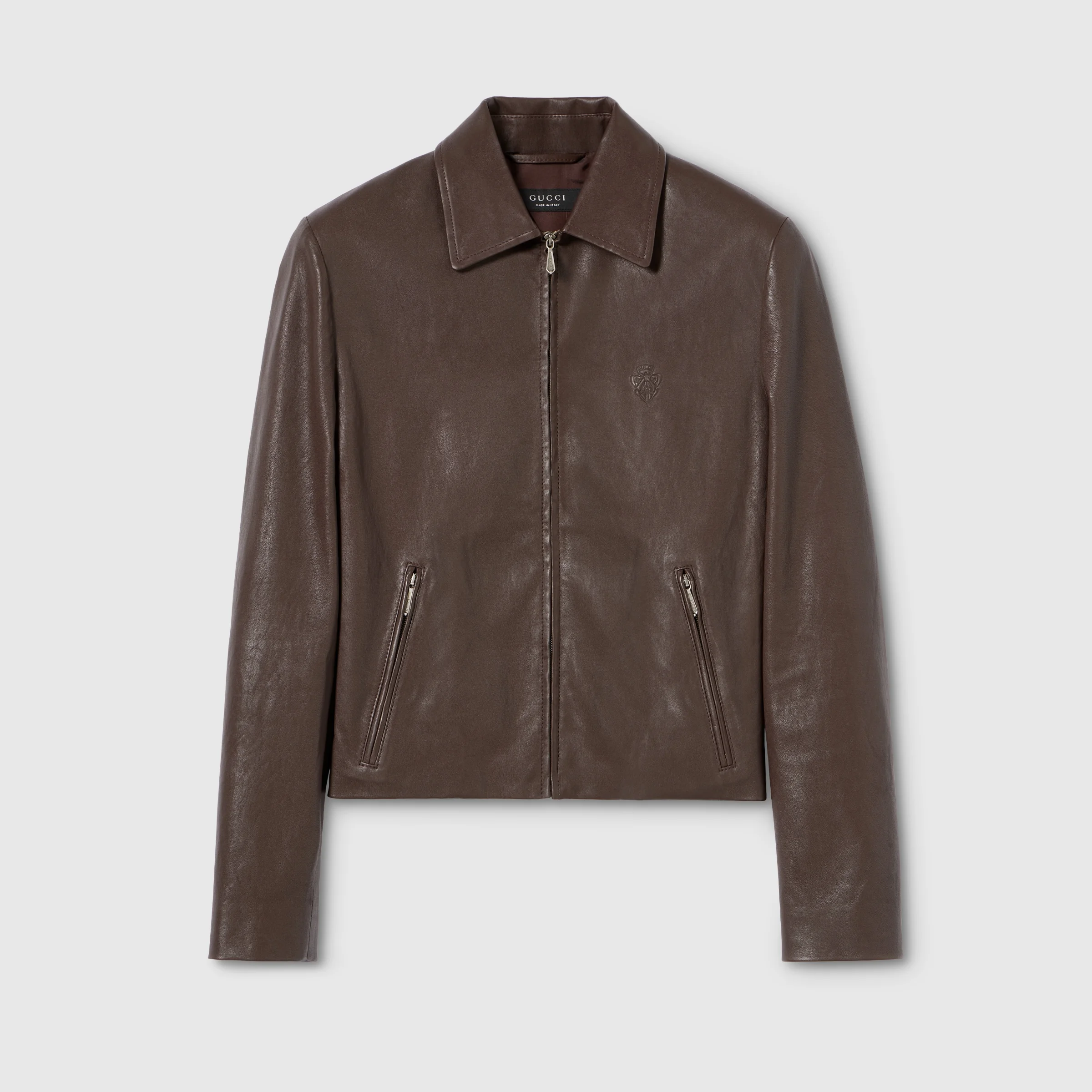 Washed stretch nappa leather jacket - 1