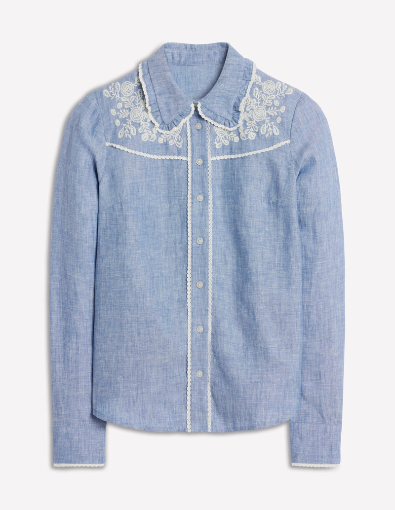 Sienna Western Shirt-Chambray 1
